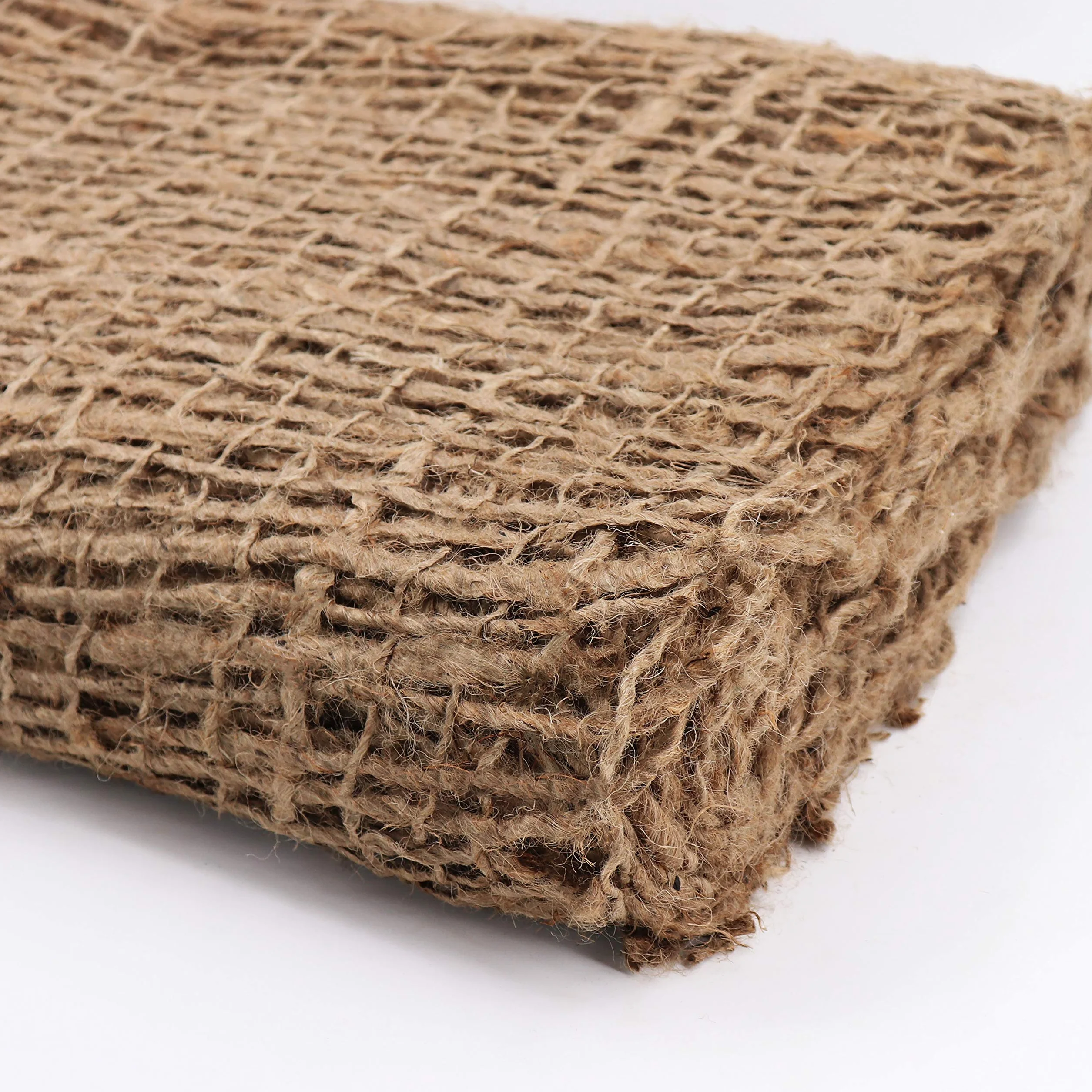 Estera de terraplén de 40 m x 1,20 m, estera de banco para el revestimiento del estanque, tela de yute, 500gr./m², 1,2 m de ancho