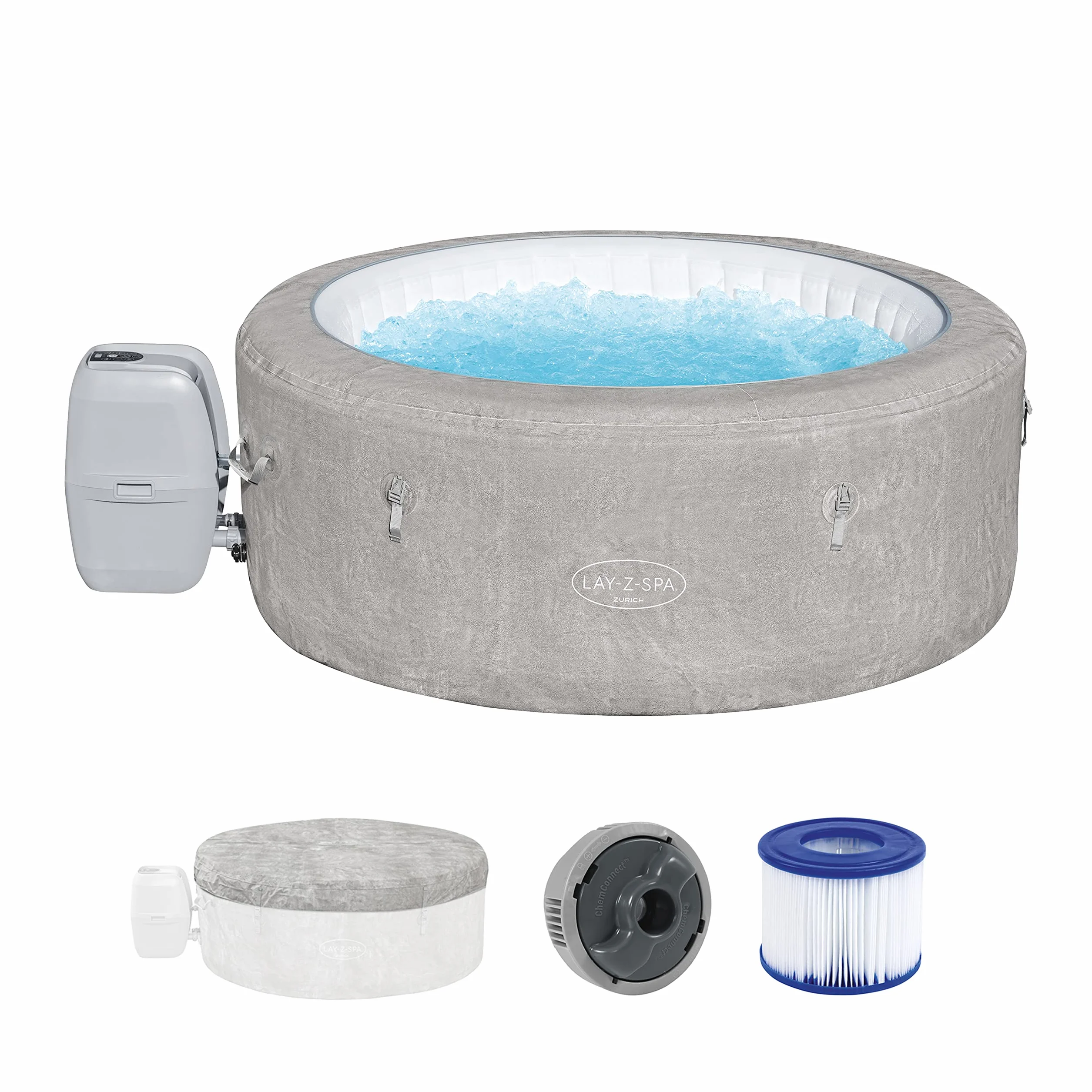MAURER - Piscina SPA Lay-Z SPA Zurich Ø 180x66 cm. 120 Airjet