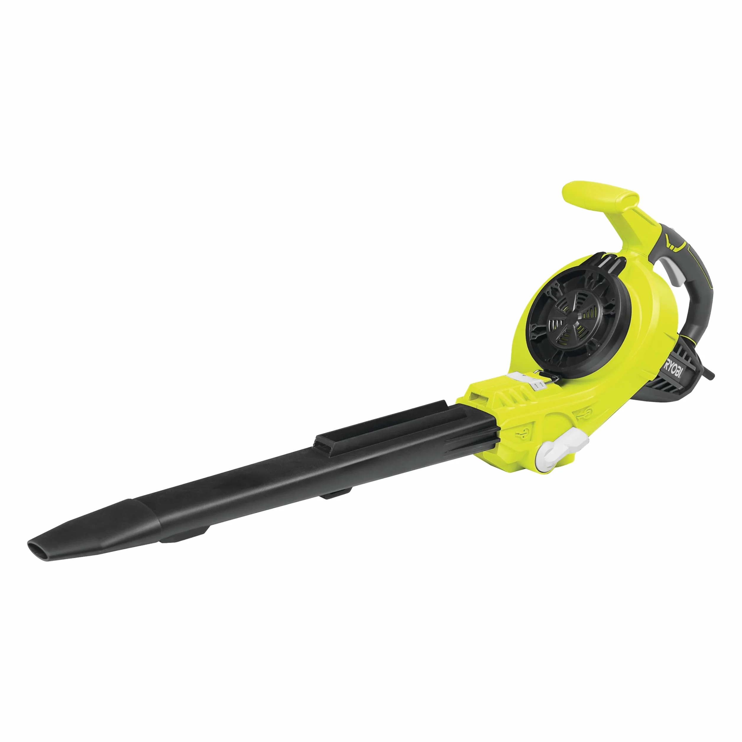 RYOBI - Soplador/Aspirador/Triturador Eléctrico 3-en-1 - Limpieza Hojas, Pasillos Exteriores, Terrazas, Céspedes Jardines Medianos y Grandes - 1 Bolsa Impermeable 45L - RBV3000CESV