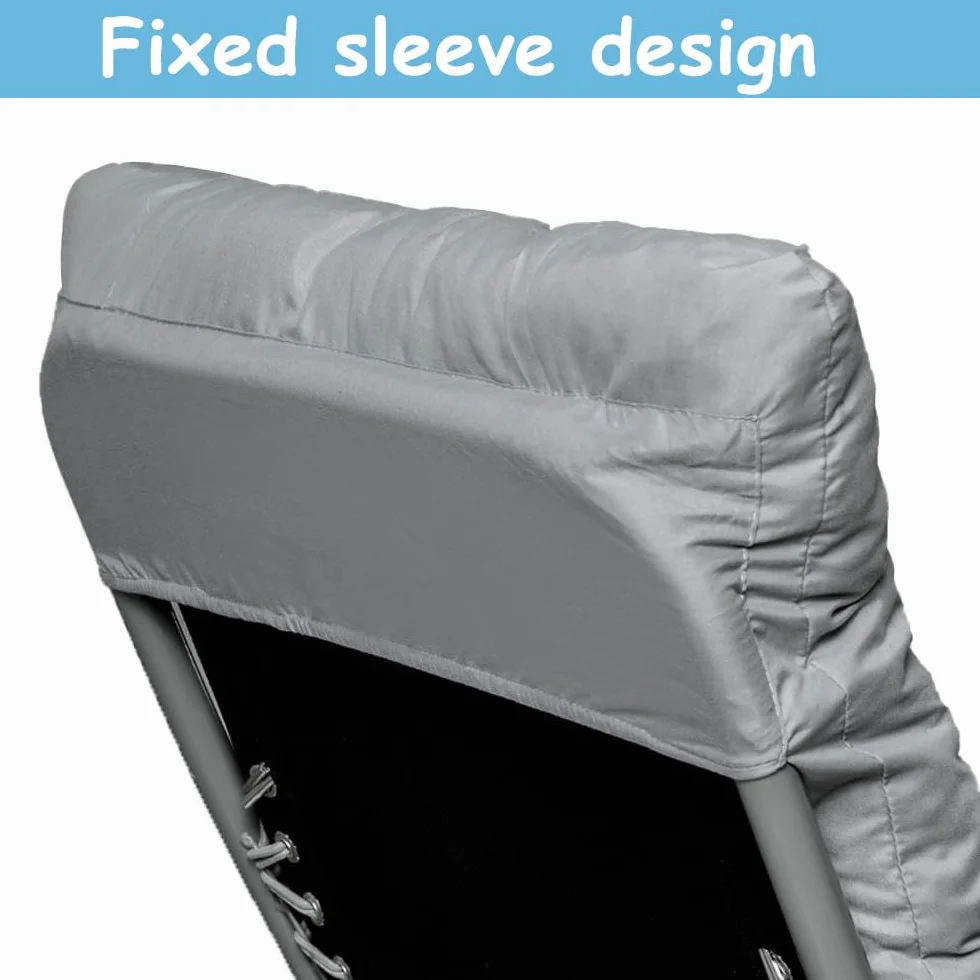 Cojín Tumbona Reclinable, Cojines para Tumbonas, Cojines para Silla de Jardin, Colchóneta para Tumbonas de Jardín, Terraza, Balcón y Playa, 170x53x8cm