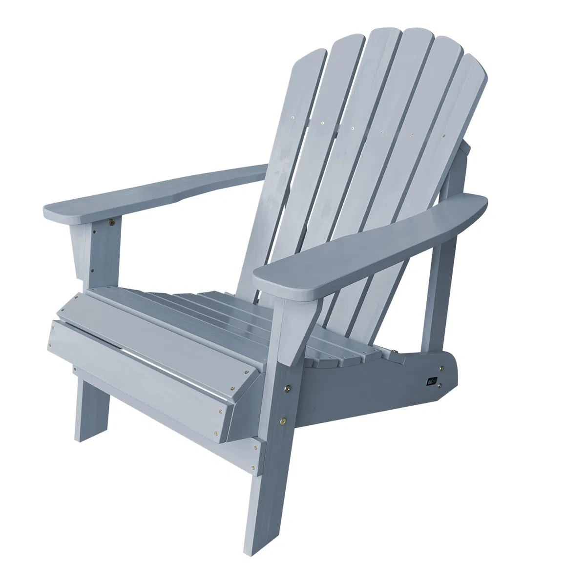 AXI Carmen Silla Adirondack, Silla Jardin Madera, Gris| Silla Jardin, Silla Terraza 1 Persona/Silla Exterior | Sillon Terraza Respaldo Alto 90 x 78 x 93 cm 14 kg.