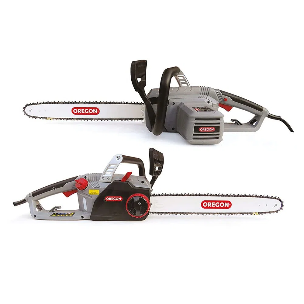 Oregon Motosierra Eléctrica con Cable 2400W, Espada 45cm, Afilado Automático PowerSharp, Bajo Retroceso, Lubricación Automática, Ligera y Silenciosa, Garantía 3 Años (CS1500)