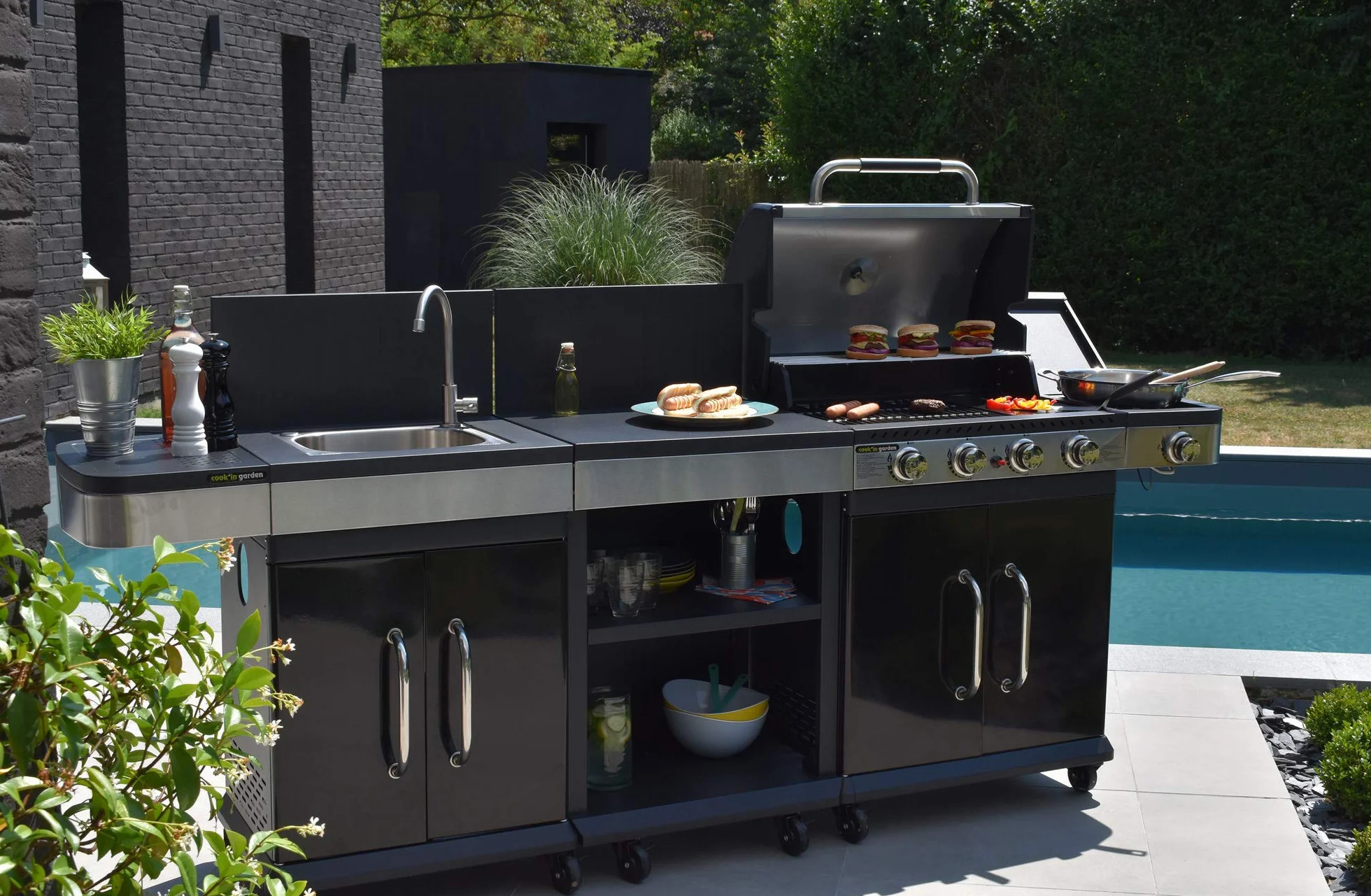 Cook'in Garden Happy Garden Mueble Auxiliar con Fregadero FIDGI