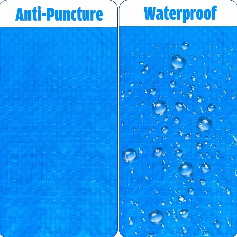 Paño para el Suelo de Piscina, Alfombrilla Rectangular para Piscina, Duradera, Resistente al Agua, 445x254cm