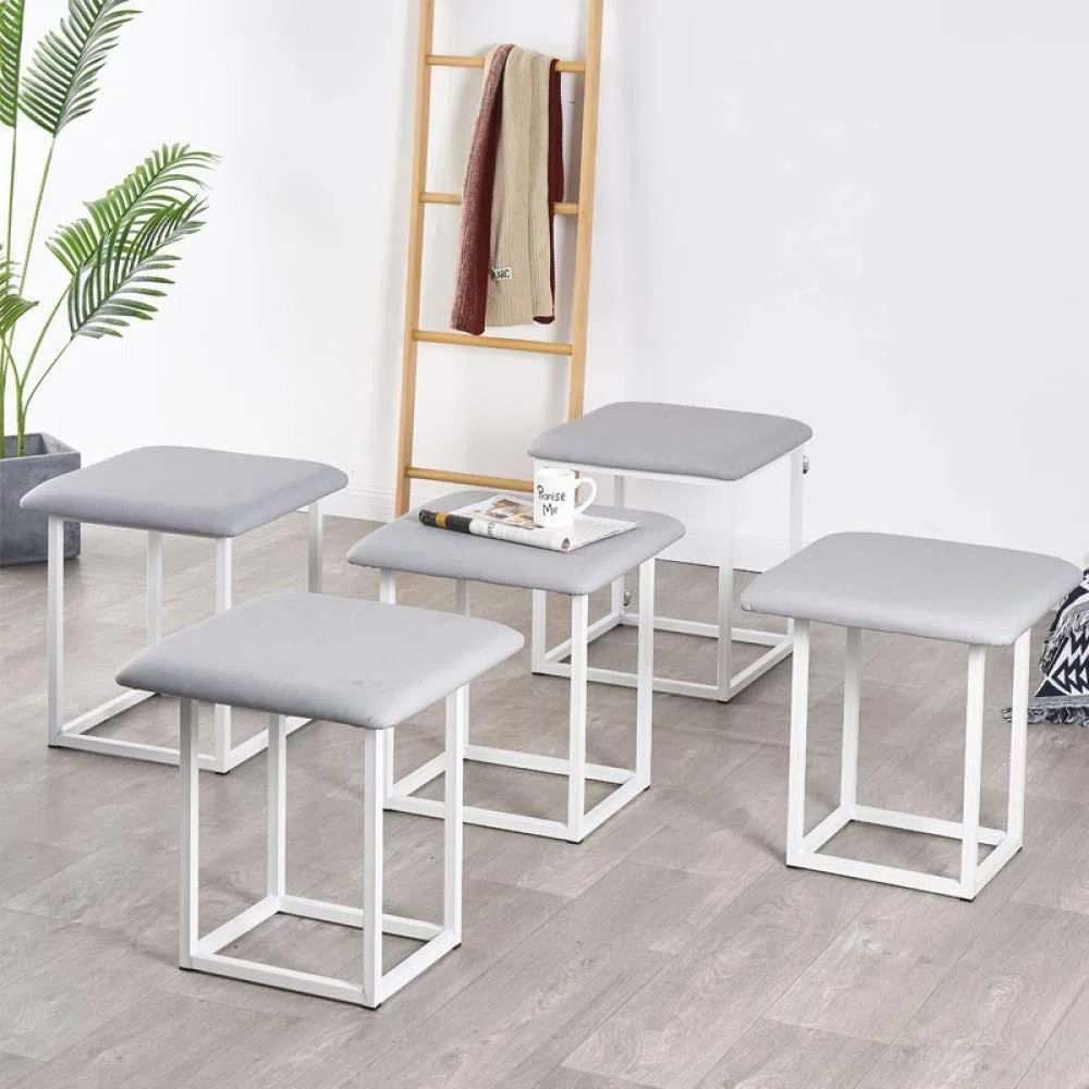 Taburete De Silla De Sofá Apilable Combinación De Fiesta Al Aire Libre Otomano Taburete Organizador Sofá Taburete Impermeable Creativo Asiento 5 En 1 Cubo De Asiento,2