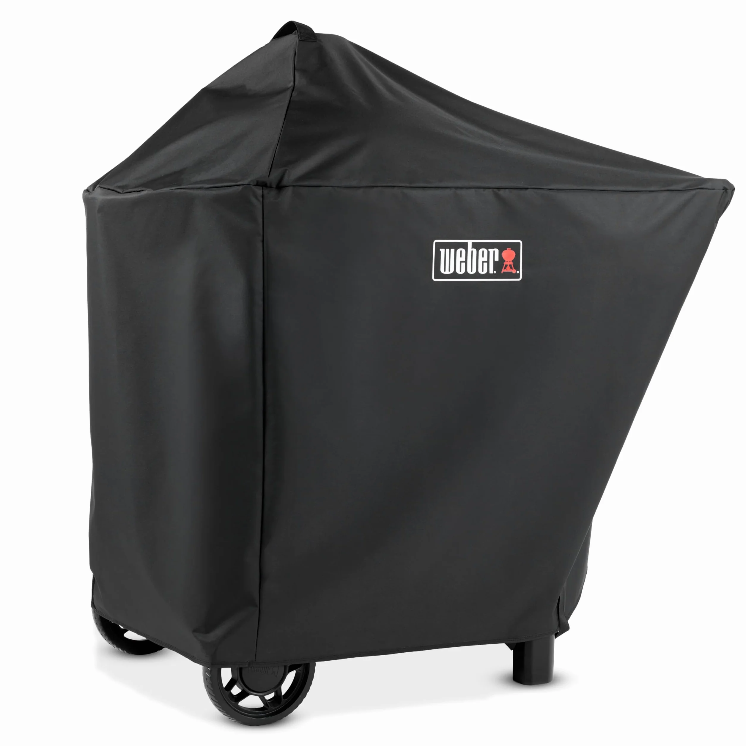 Weber Funda Premium para Barbacoa Performer 57 cm, Tejido Transpirable Resistente a Rayos UV y Agua, protección Completa Frente a Viento y Clima, Cierre de Velcro Estable, Negro (3401397)