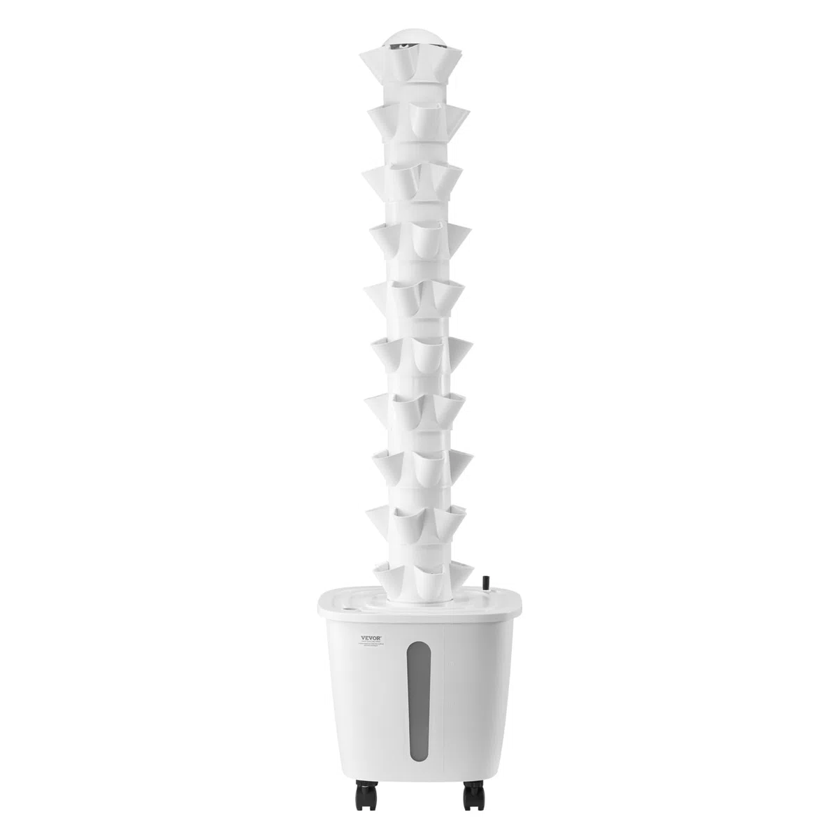 VEVOR Sistema de Cultivo Hidropónico, Torre Hidropónica Vertical de 10 Niveles con 50 Cápsulas, Bomba de Agua y Ruedas, Kit de Germinación de Plantas de Interior para Hierbas, Frutas y Verduras