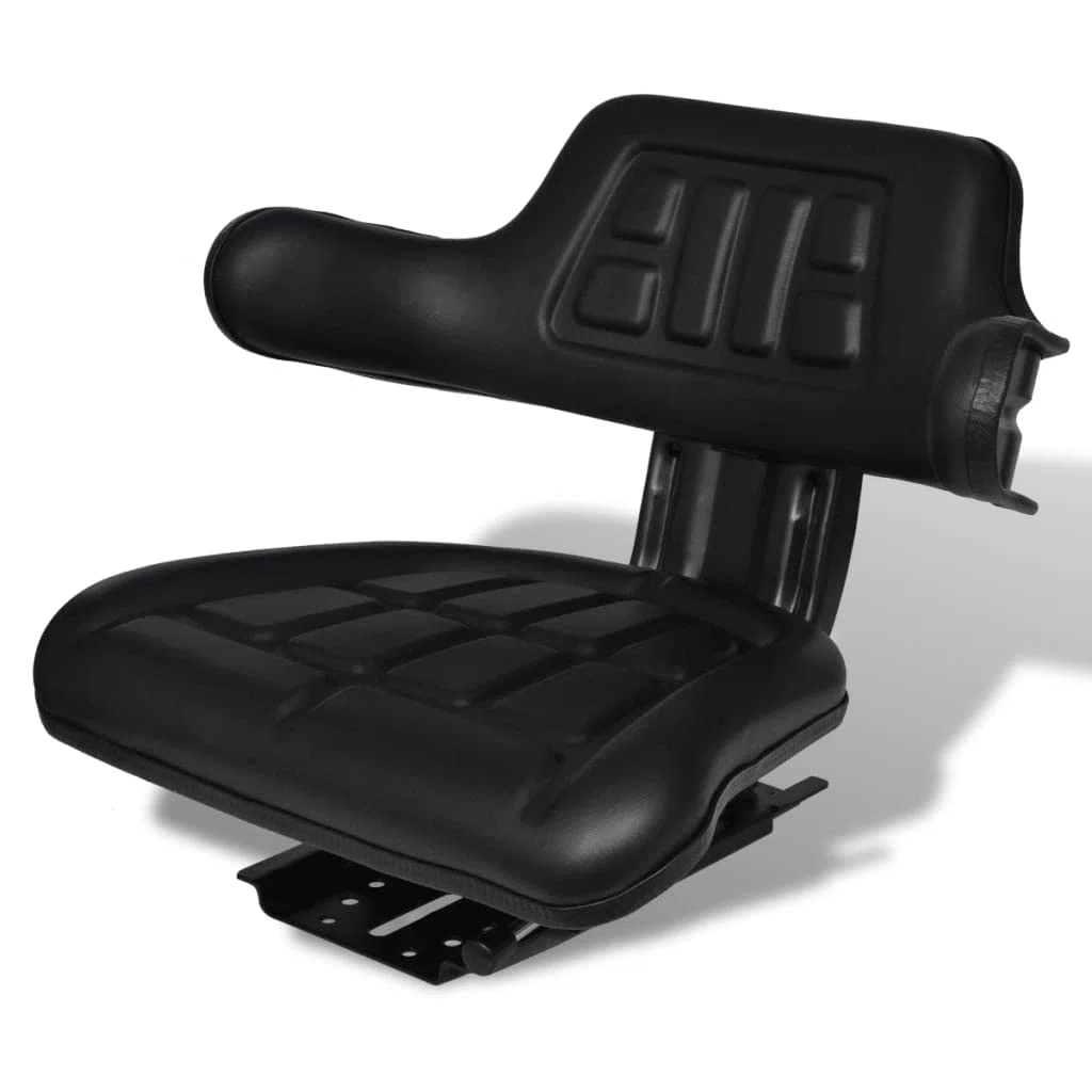 vidaXL Asiento de Tractor con Apoyabrazos Respaldo Asiento Conductor Tractor