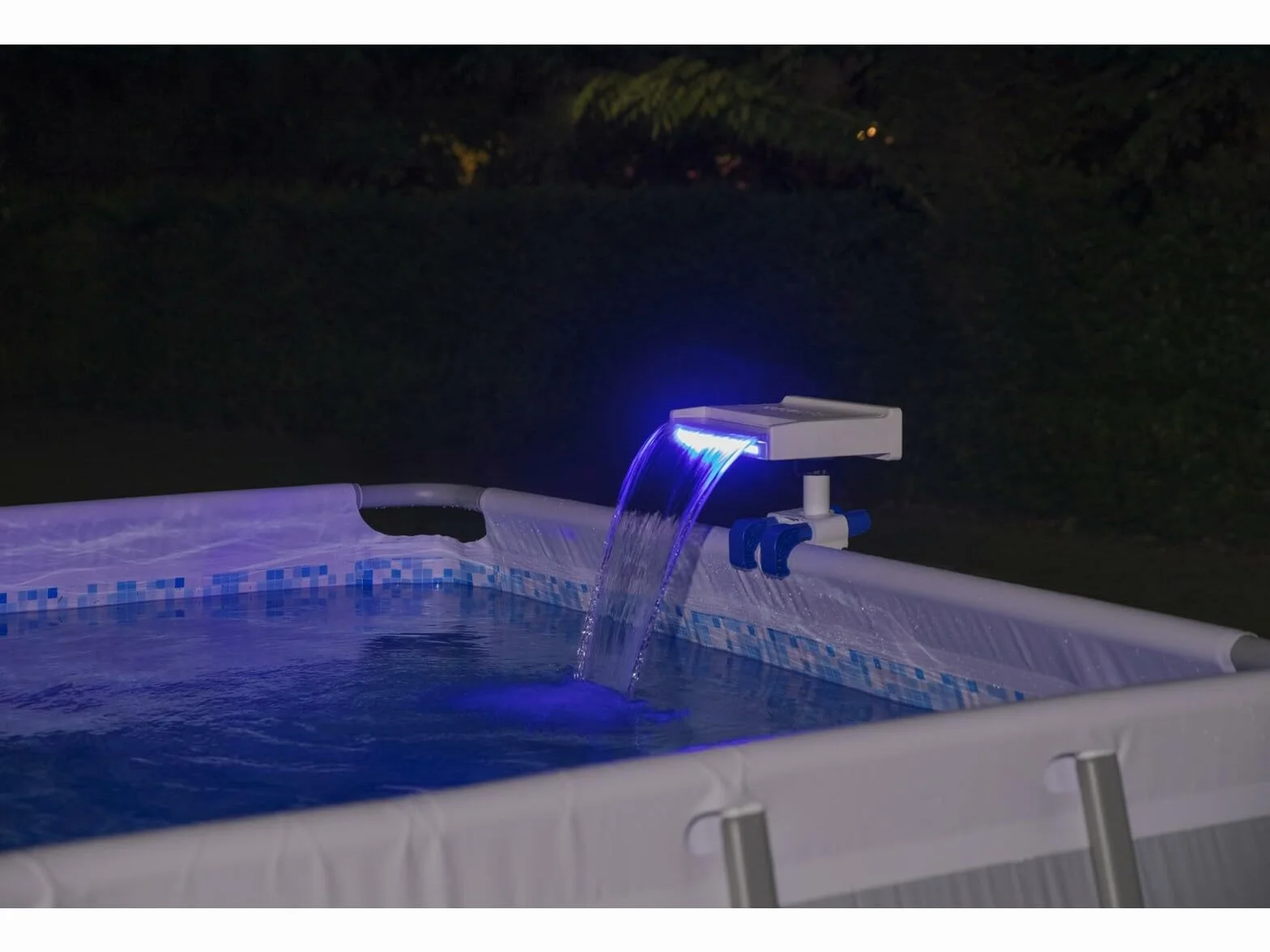 BESTWAY Cascada LED para Piscinas Elevadas Soothing 34,5x24x32 cm Blanco