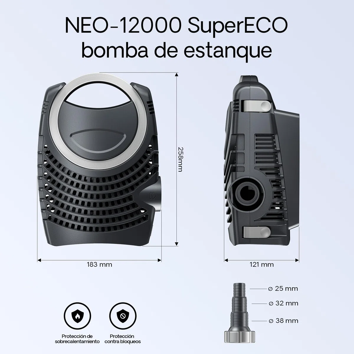 SunSun CPF-30000 SET 60000l 55W UVC NEO12000 Bomba Manguera Set de filtro para estanque