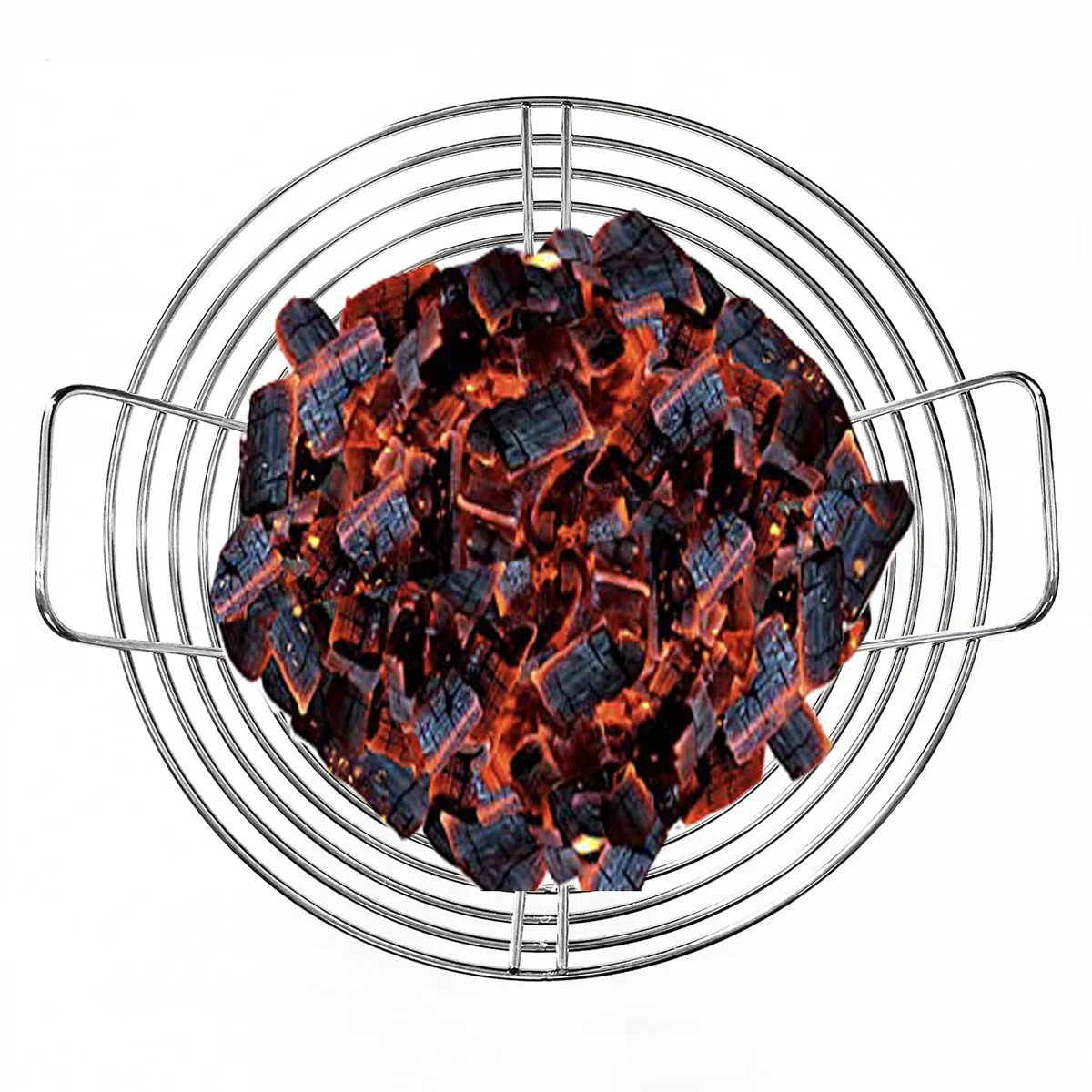 Kamado Joe Classic - Cesta de Fuego de carbón Vegetal con Divisor para Cenizas de Parrilla de Acero Inoxidable, se Adapta a Accesorios de Huevos Verdes Grandes de 18 Pulgadas, Repuesto de Cesta