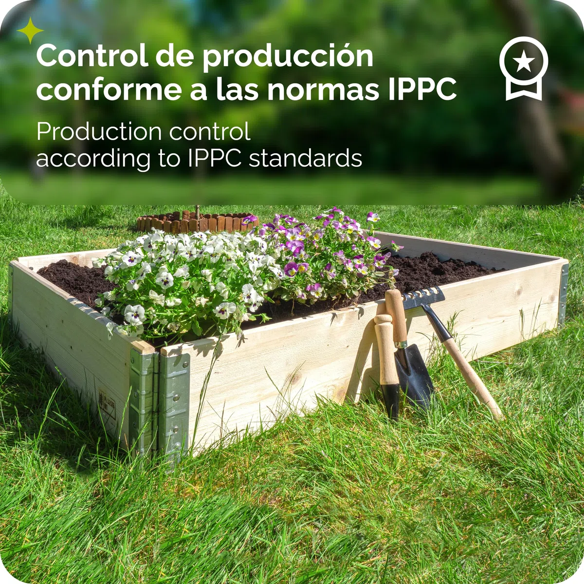 Garronda Jardinera Elevada de Madera Natural – Set de 3 Huertos Urbanos para Jardín y Terraza, Apilables y Modulares, Ideal para Cultivo de Plantas, Flores y Hierbas, GD-0140 (120x80 80x60 80x30 cm)