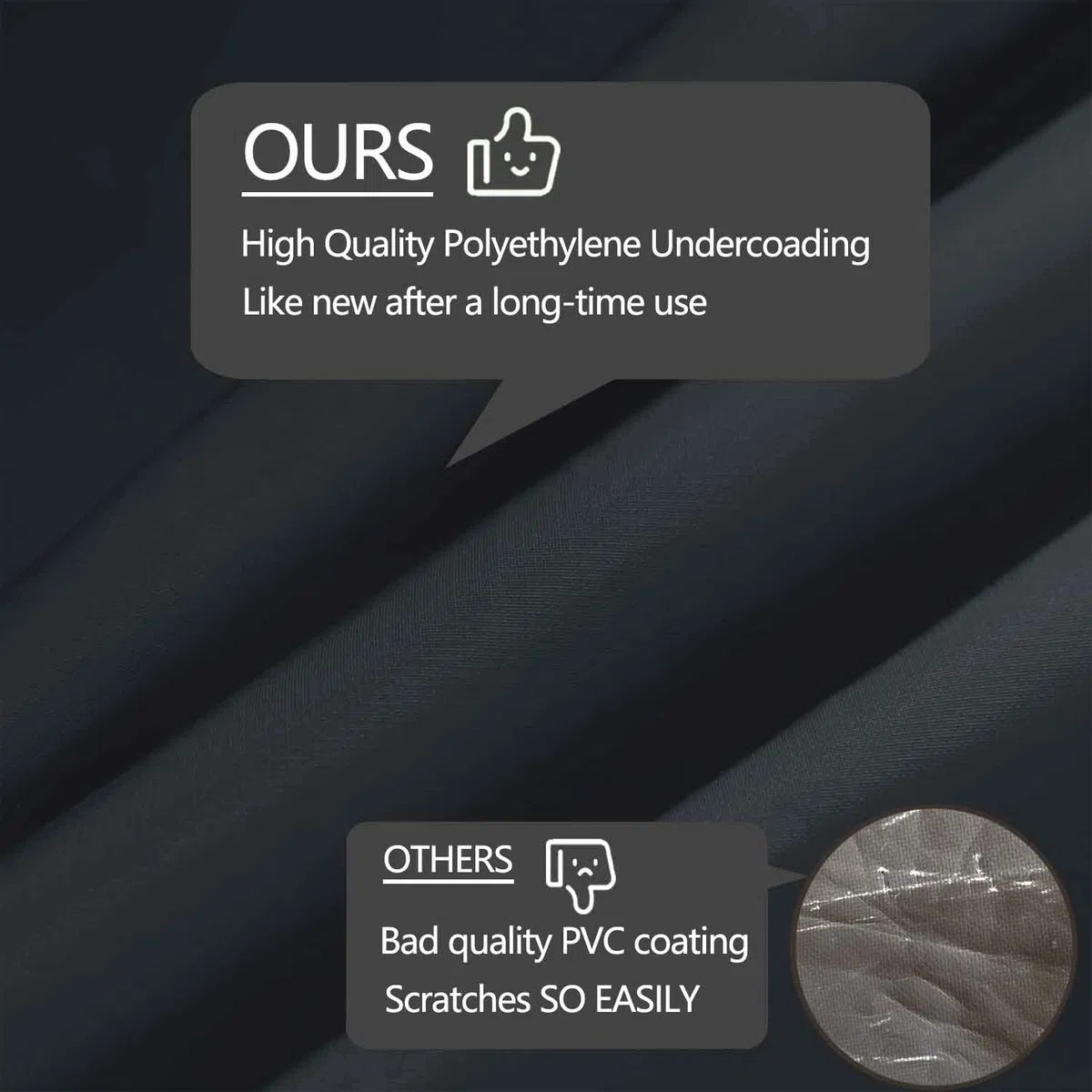 Funda de sofá modular resistente para exteriores, 216 x 216 cm, impermeable, 100% 600D, funda para sofá modular de patio, funda para muebles de patio (forma de V, 216 x 216 cm, color negro)