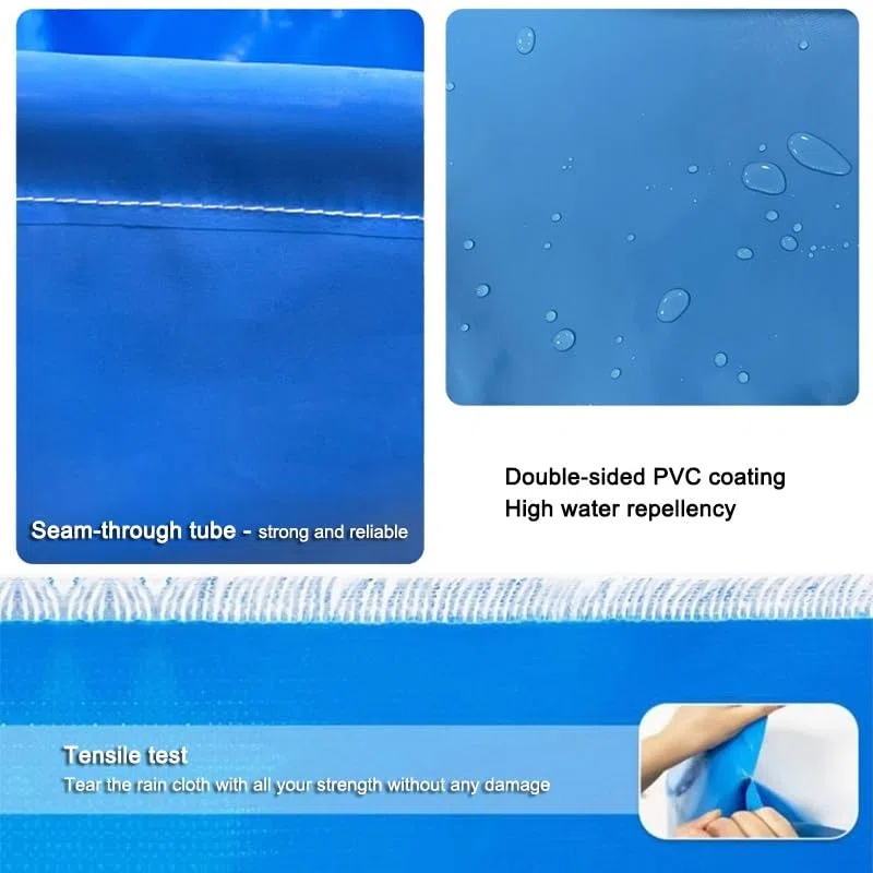 Estanque Grande para Piscina de Acuario, Estanque de lona de PVC, tanque de almacenamiento de agua plegable, piscina de acuicultura con estructura, estanque de peces al aire libre para la cría de koi
