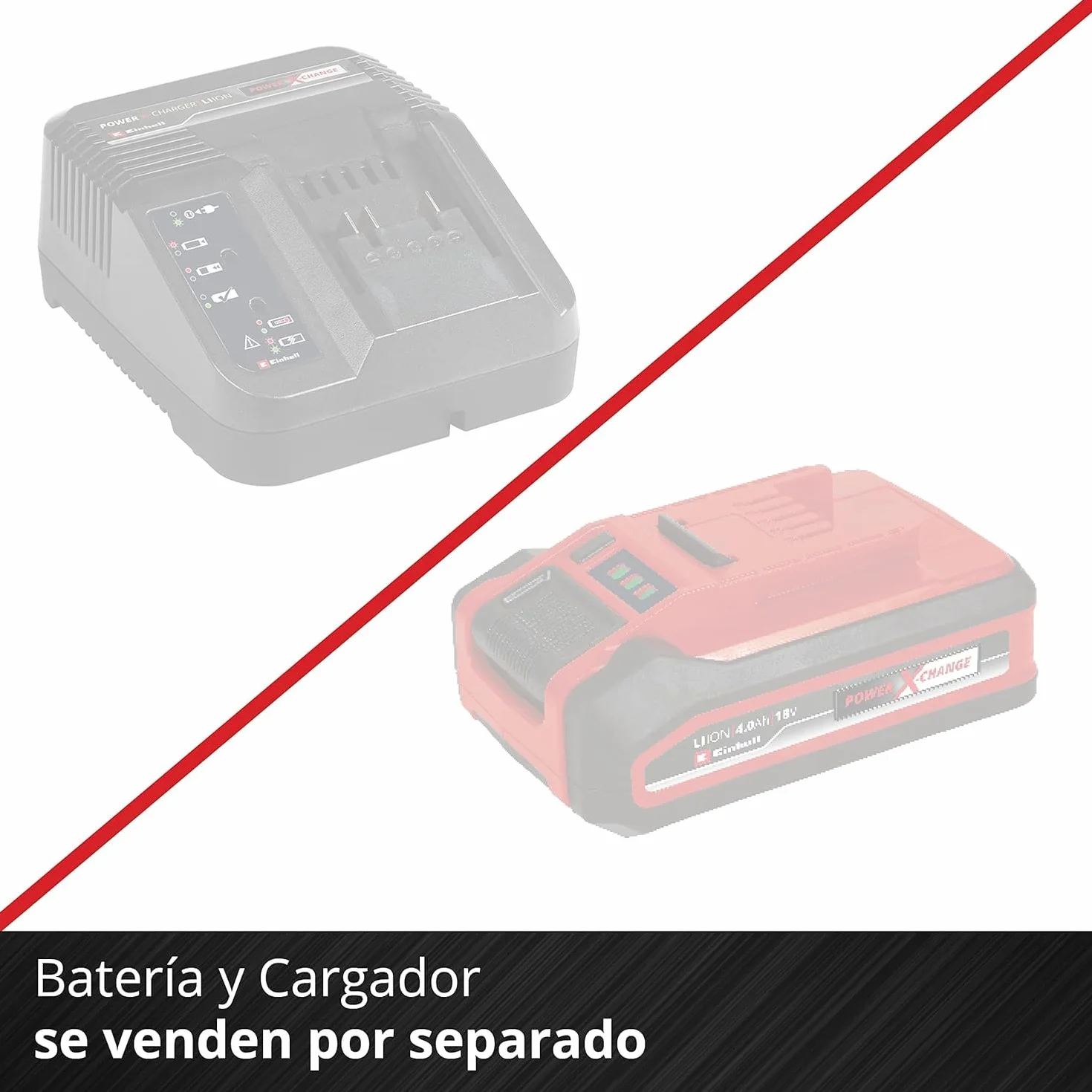 Einhell Cortasetos con batería GC-CH 1846 Li-Solo Power X-Change (18 V, 46 cm de Longitud de Corte, 15 mm Distancia Entre Dientes, Mango ergonómico, sín batería)