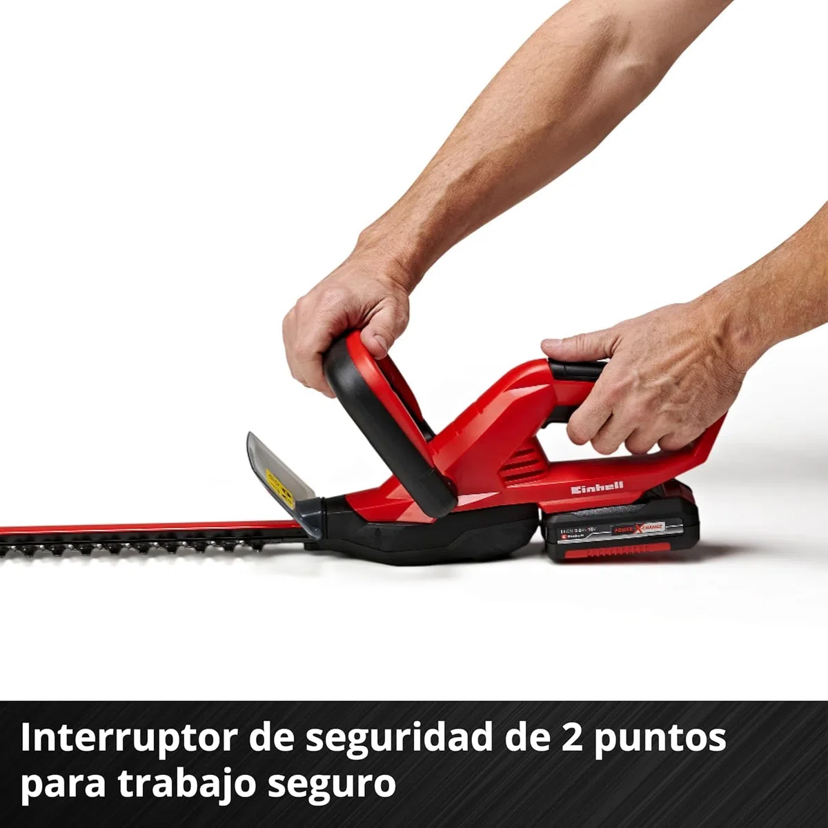 Einhell Cortasetos con batería GC-CH 1846 Li-Solo Power X-Change (18 V, 46 cm de Longitud de Corte, 15 mm Distancia Entre Dientes, Mango ergonómico, sín batería)