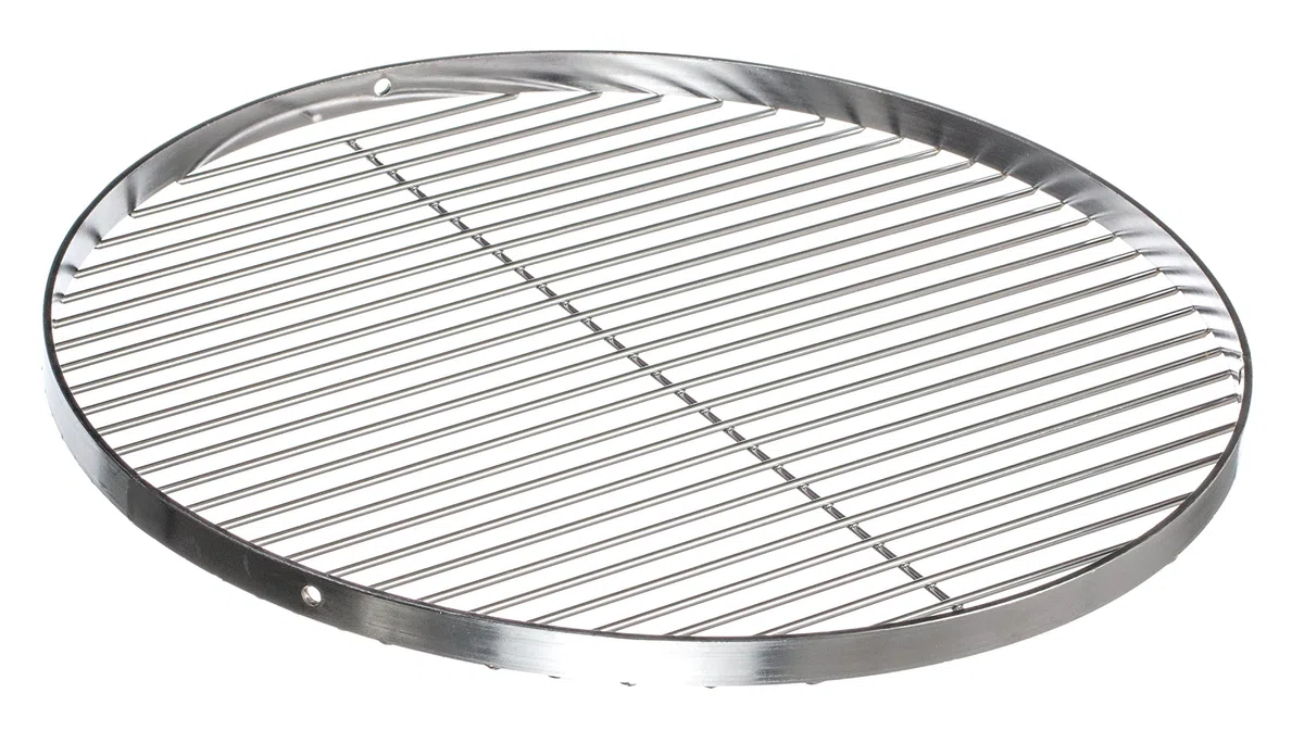 Brandsseller Parrilla redonda Ø 80 cm en acero inoxidable alimentario AISI 201 – Para barbacoa giratoria, de bola y brasero – Resistente a la corrosión y fácil de limpiar