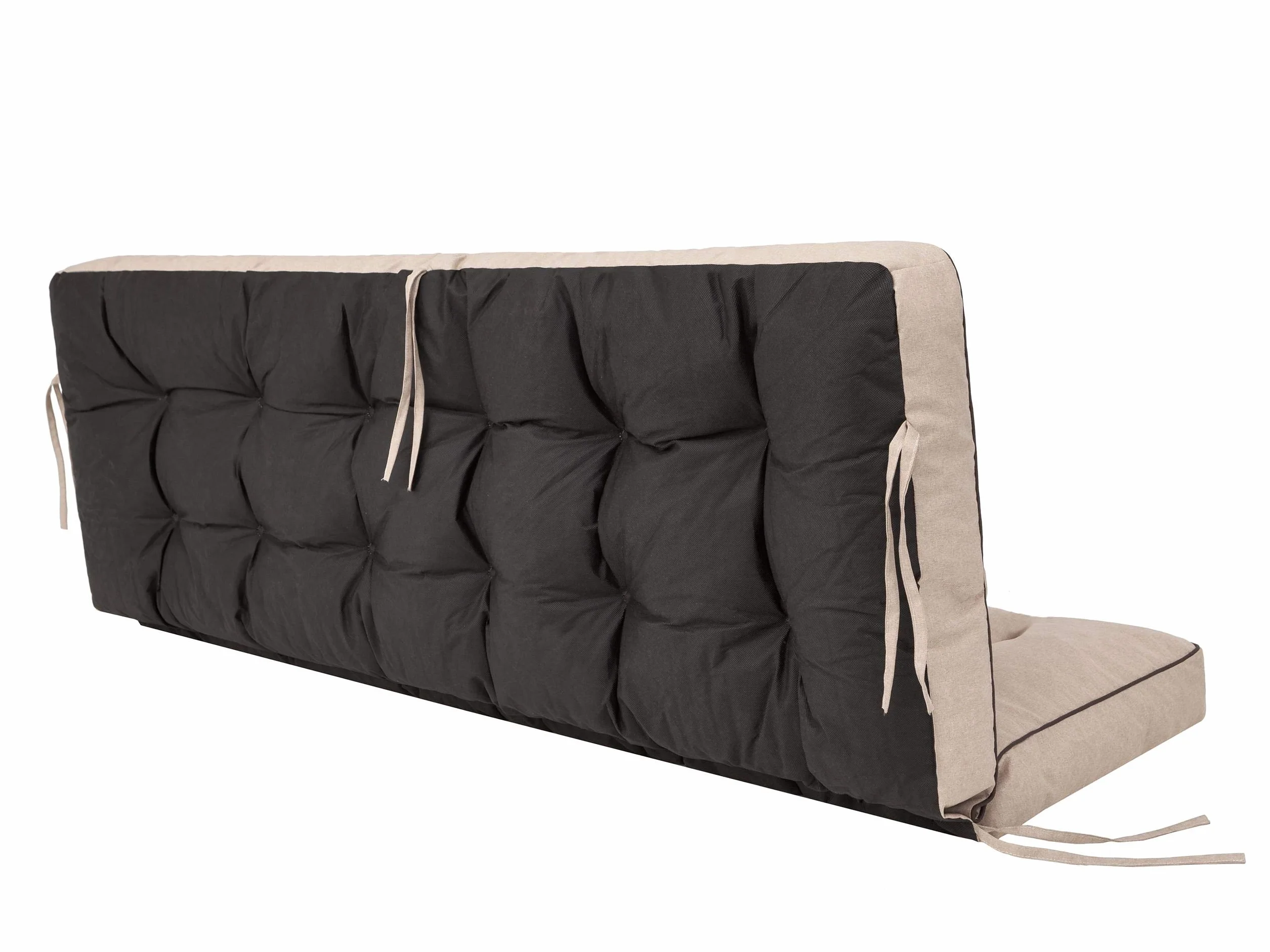Cojín con respaldo para columpio de jardín, cojín para banco, ancho del asiento de 150 cm
