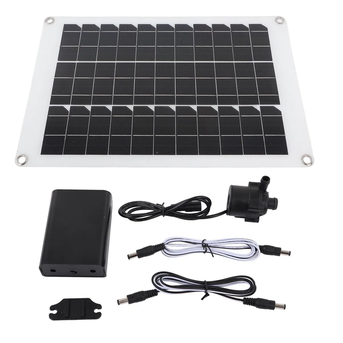 Kit Bomba De Agua Solar Sumergible 20W 12V 800L/H Con Panel Para Fuente Estanque Jardín Baño De Aves Hidroponía