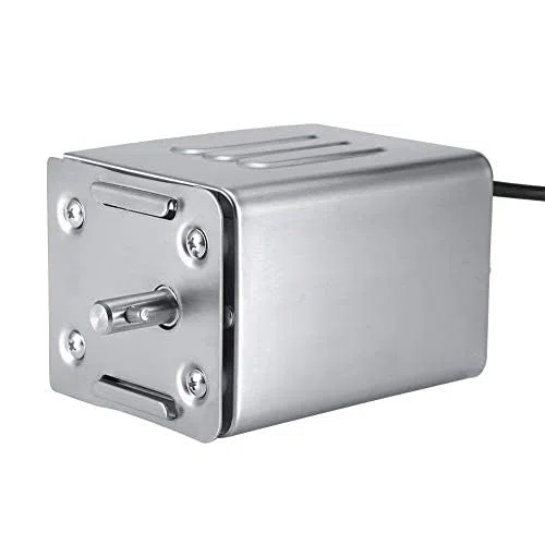 Longzhuo Motor eléctrico BBQ Rotissore para espiga parrilla, acero inoxidable, 50-70 kg (enchufe UE 220 V)