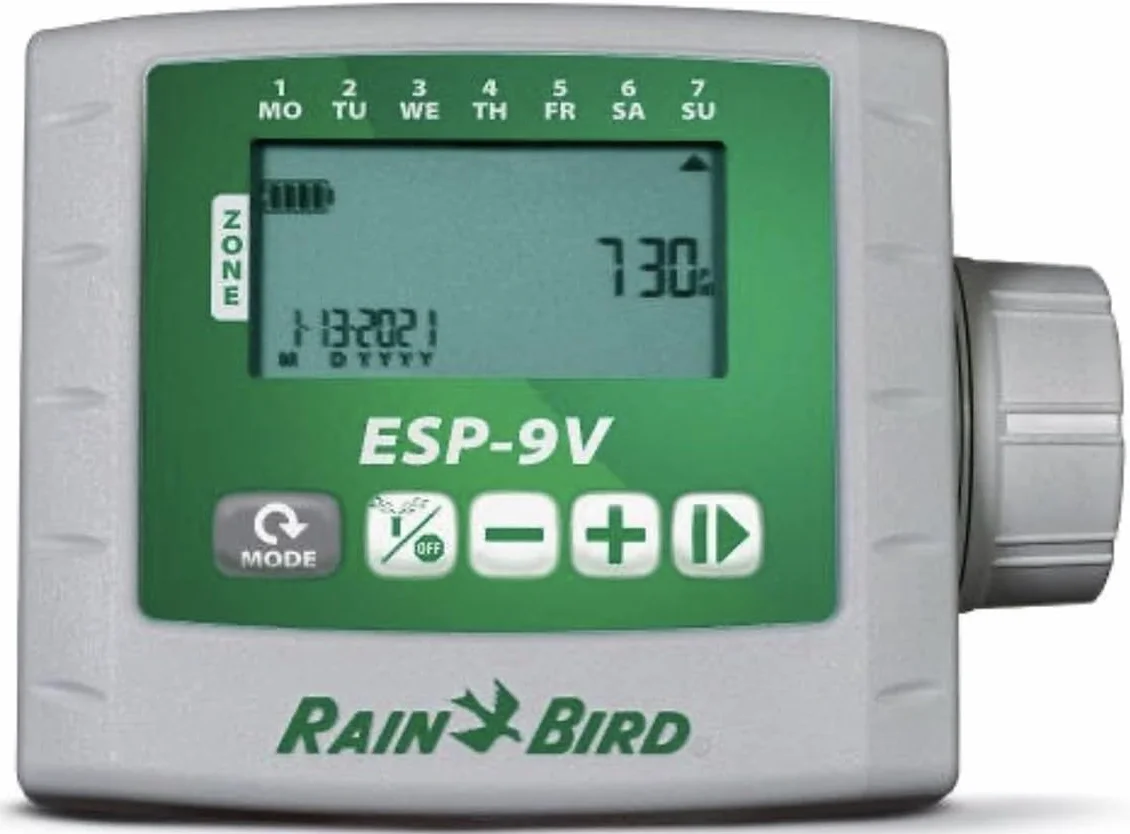 Rain Bird dispositivo de control alimentado por batería ESP-9V 6 estaciones ordenador de riego controlador de riego