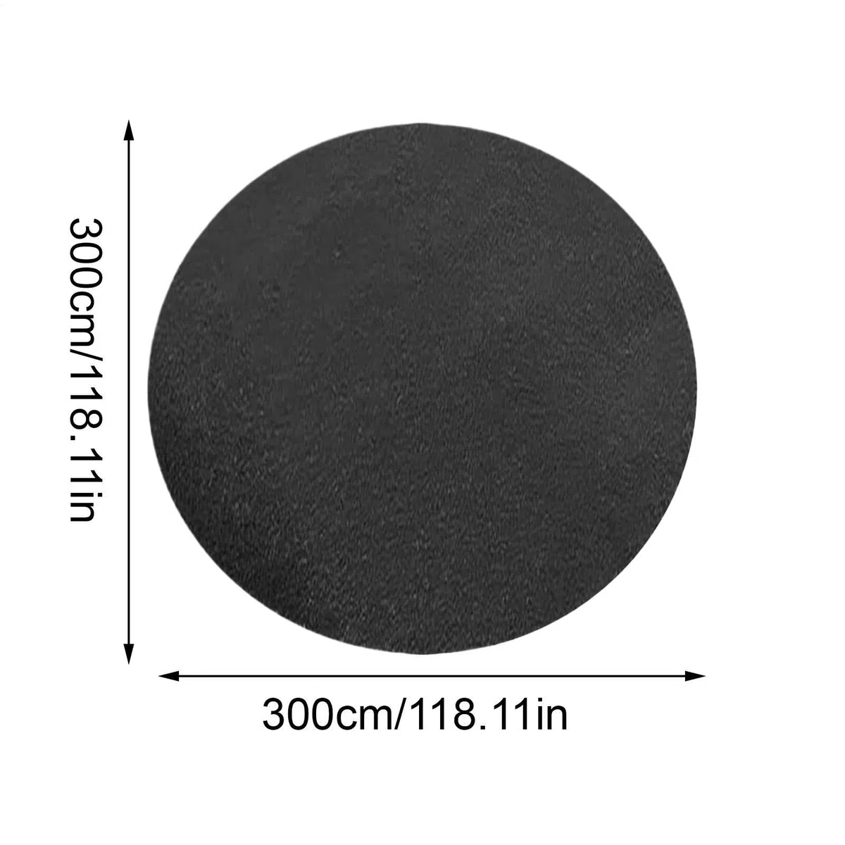 Alfombrilla protectora de tela para el suelo de la piscina, 3 x 3 m, resistente para piscinas sobre el suelo, resistente a pinchazos, protección del césped, corte /rectangular a medida