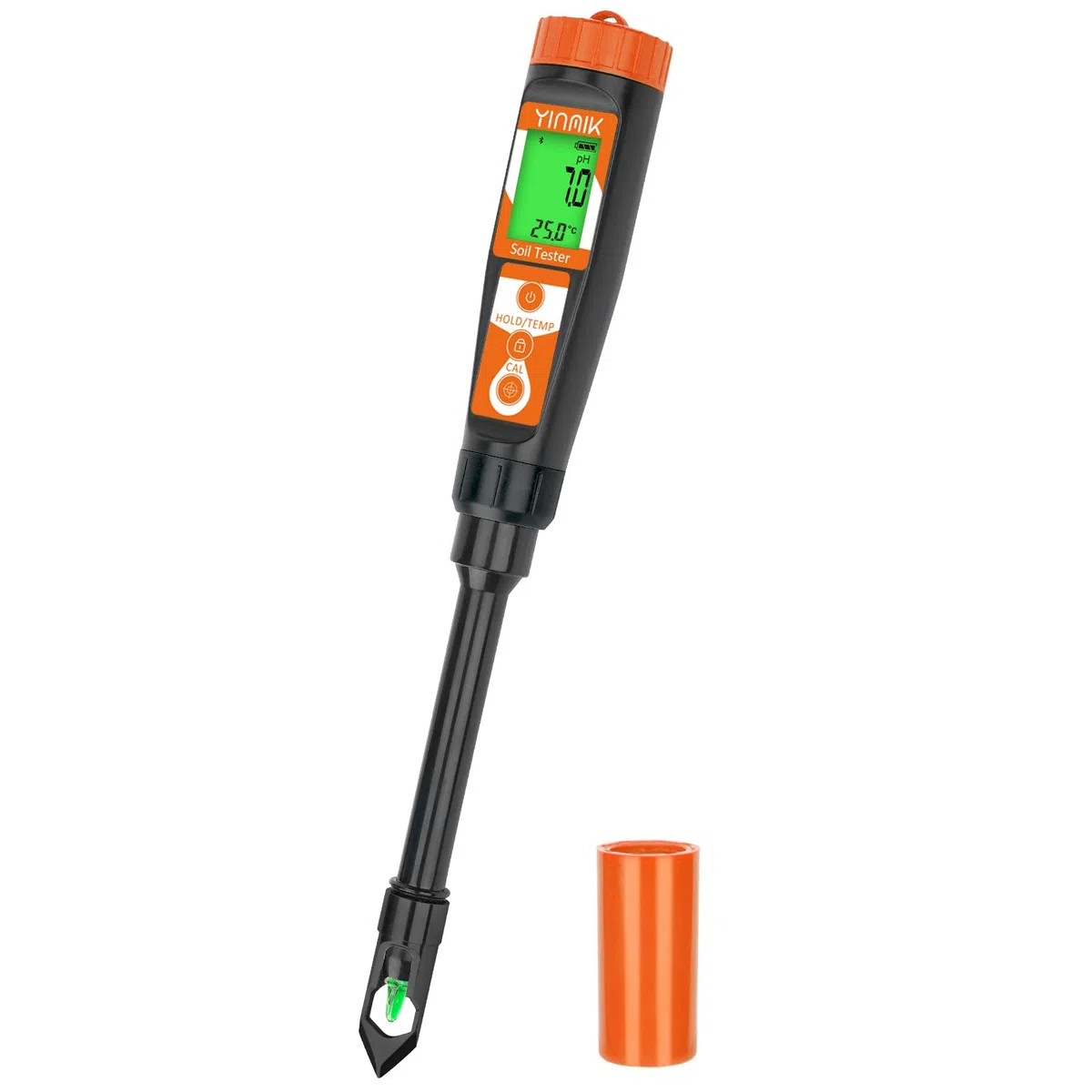 Medidor de pH Del Suelo, YINMIK Probador de Suelo Digital, Kit de Prueba de pH/temperatura para Analizar el Suelo y el Agua en Plantas Agrícolas y Exteriores, Jardines, Paisajismo y Césped