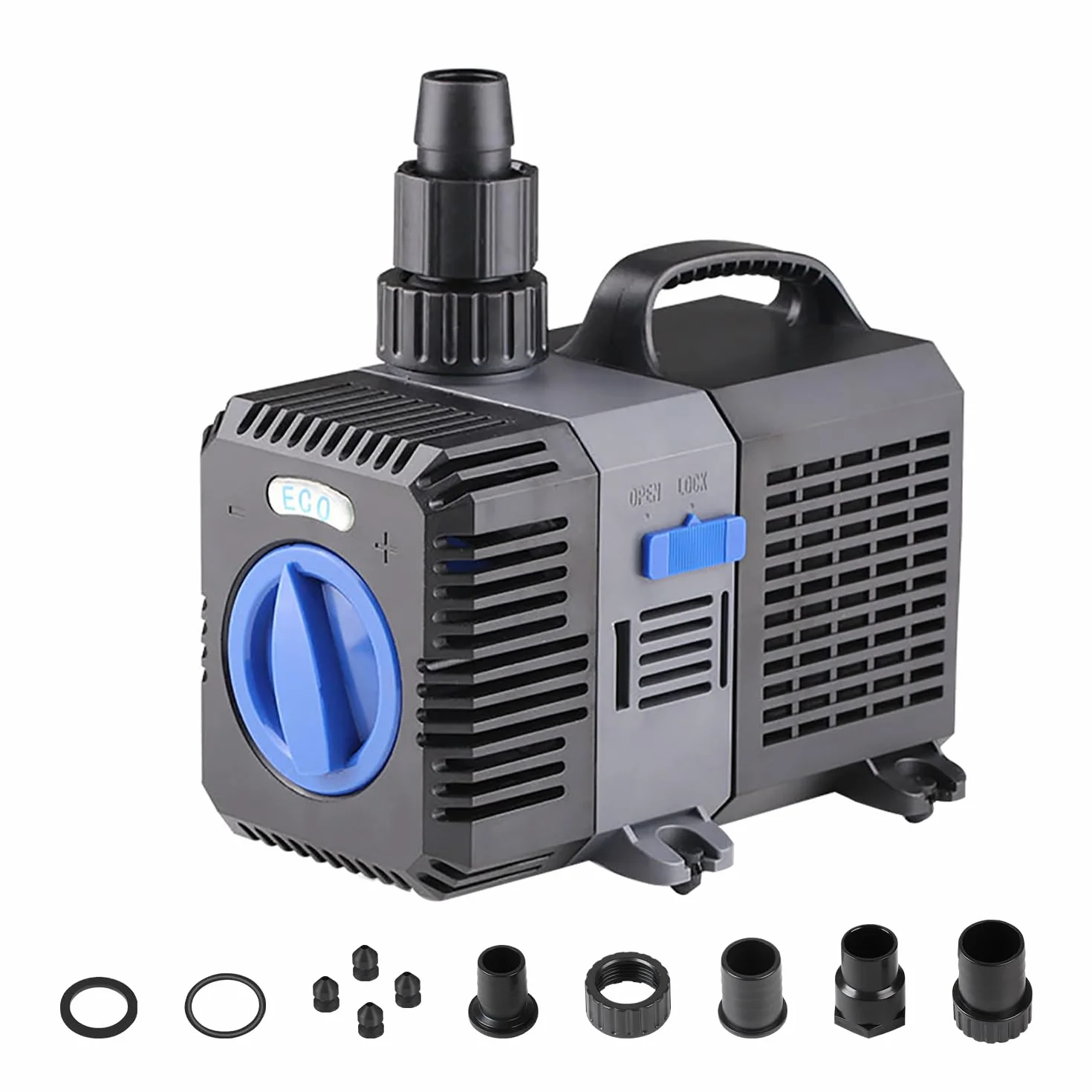 EXLECO Super Eco Bomba de Estanque 8000 L/H 70W Bomba de Eco Bomaba de Filtro Bomba de Agua Sumergible Bomba de Agua Acuario para Acuario y Estanque CTP-8000
