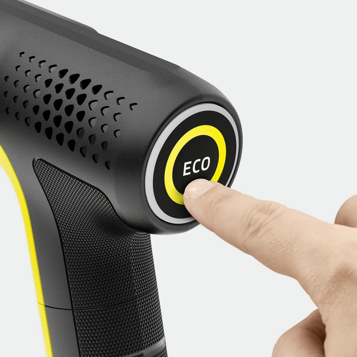 Kärcher Limpiadora Manual portátil OC Handheld Compact, Amarillo, Batería Iones de Litio, presión 15 Bar, 0.8 kg, Manguera 5 m, detergente, Multi Jet 4 en 1, Cargador Cable USB