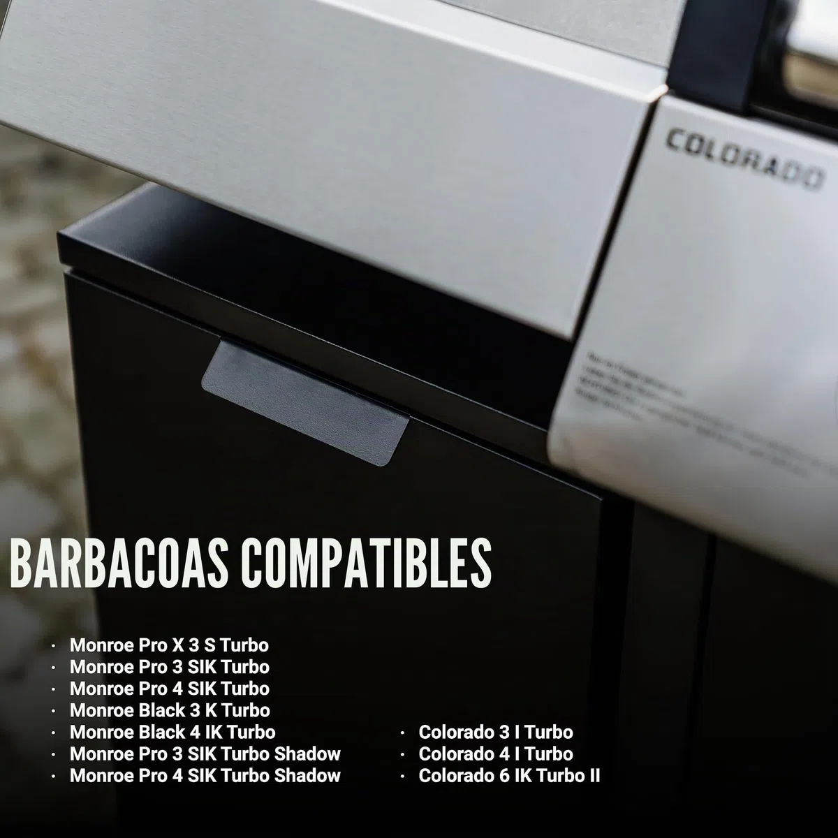 Enders Mesita auxiliar y modular negra como almacenaje para fiestas de barbacoa - Mesa auxiliar barbacoa con dos imánges fuertes como carrito con ruedas para terraza y jardín #8818