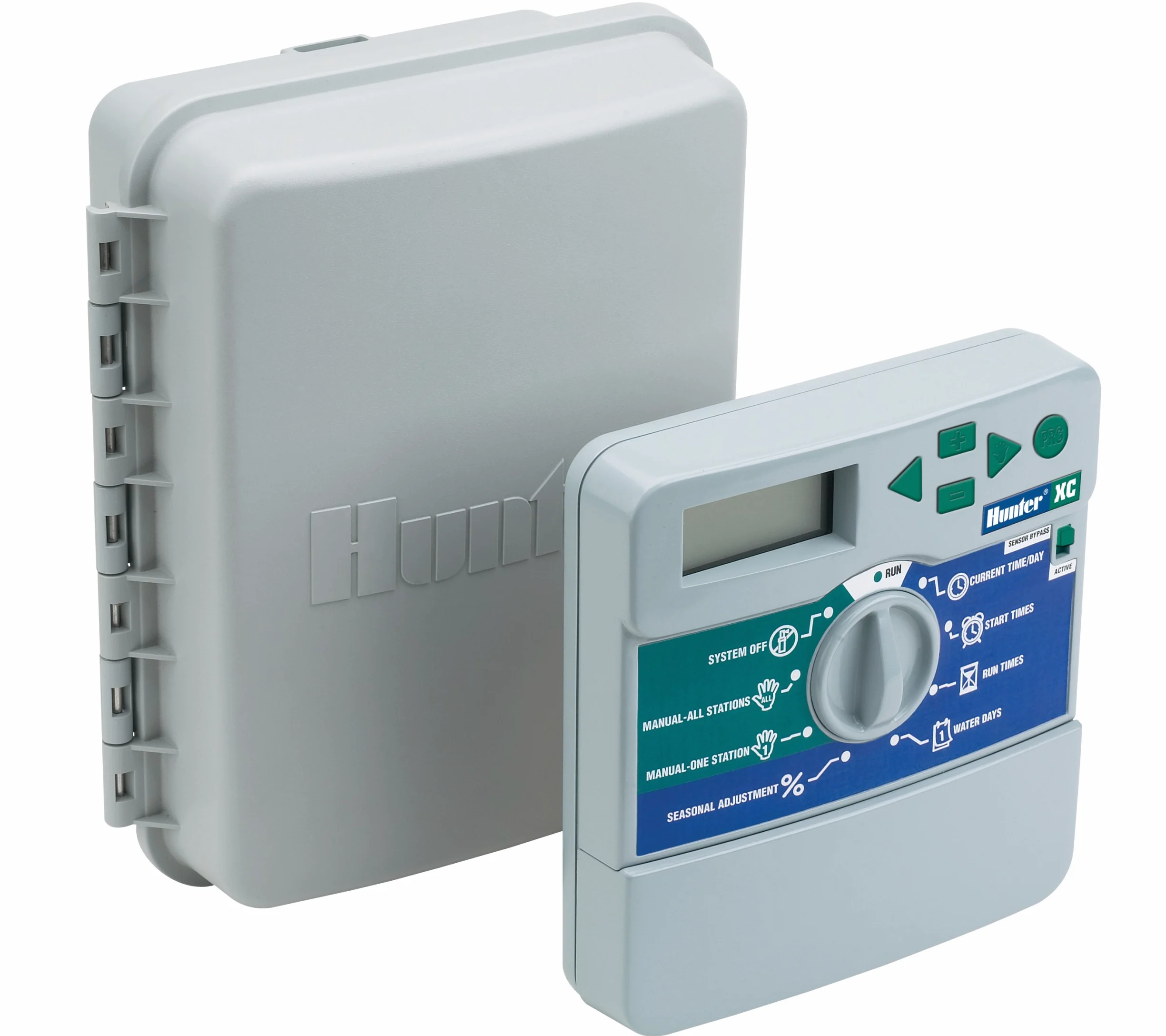 Hunter XC-801i - Programador de riego a Pilas, 8 Estaciones, para Interior