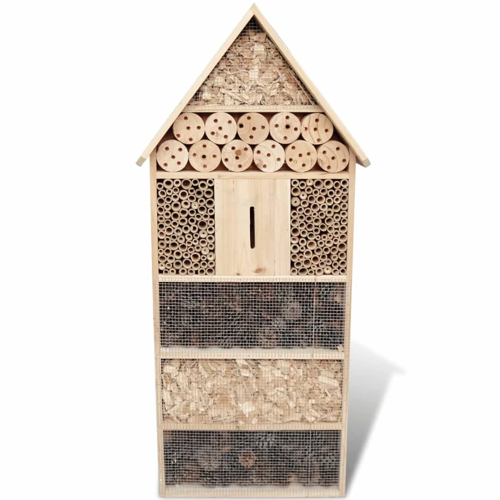 vidaXL Hotel para Insectos, tamaño XXL, 45,5 x 15 x 99 cm