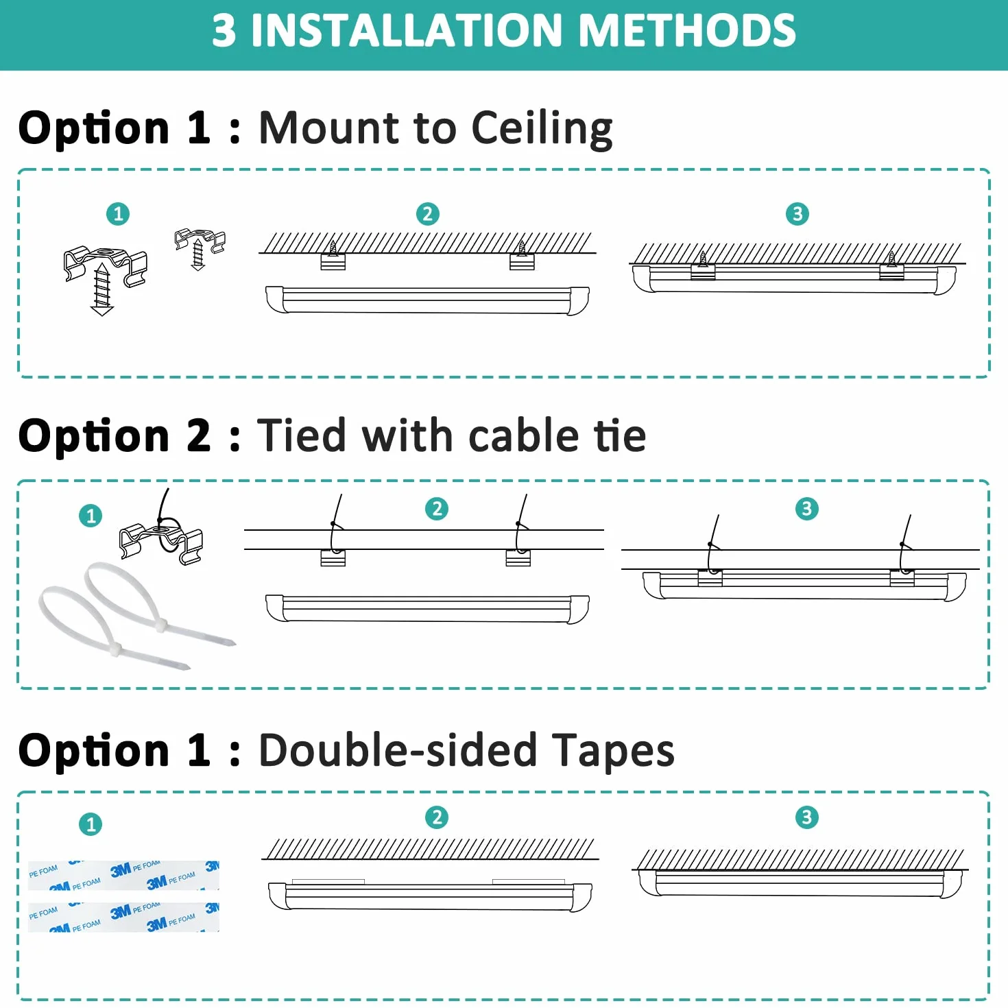 Niello 4 tiras de luces de cultivo, luz de planta de 60cm y 72W, lámpara de cultivo T8 para plantas de interior, luces de planta de luz solar de espectro completo con 3000 K 6500 K 660 nm