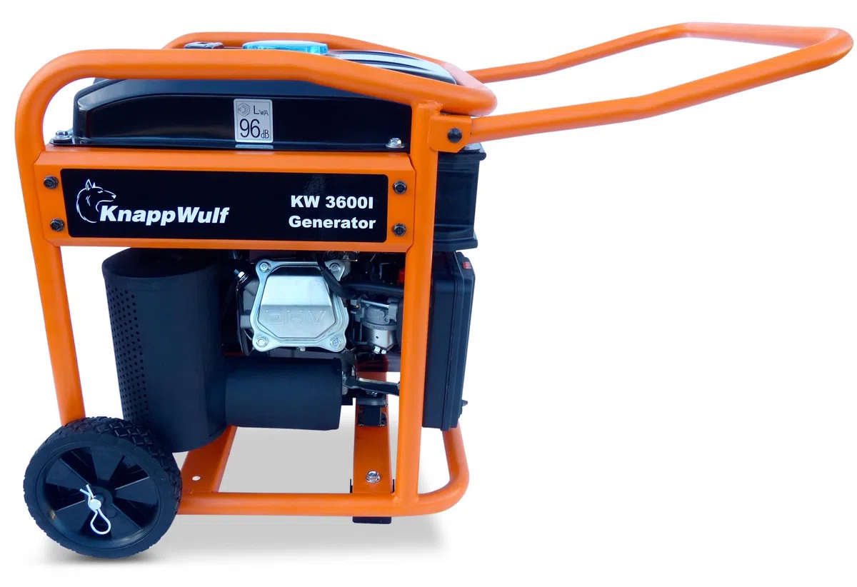 KnappWulf Generador inversor KW3600 con generador de emergencia monofásico 230 V Adecuado para terminales sensibles 3200 W