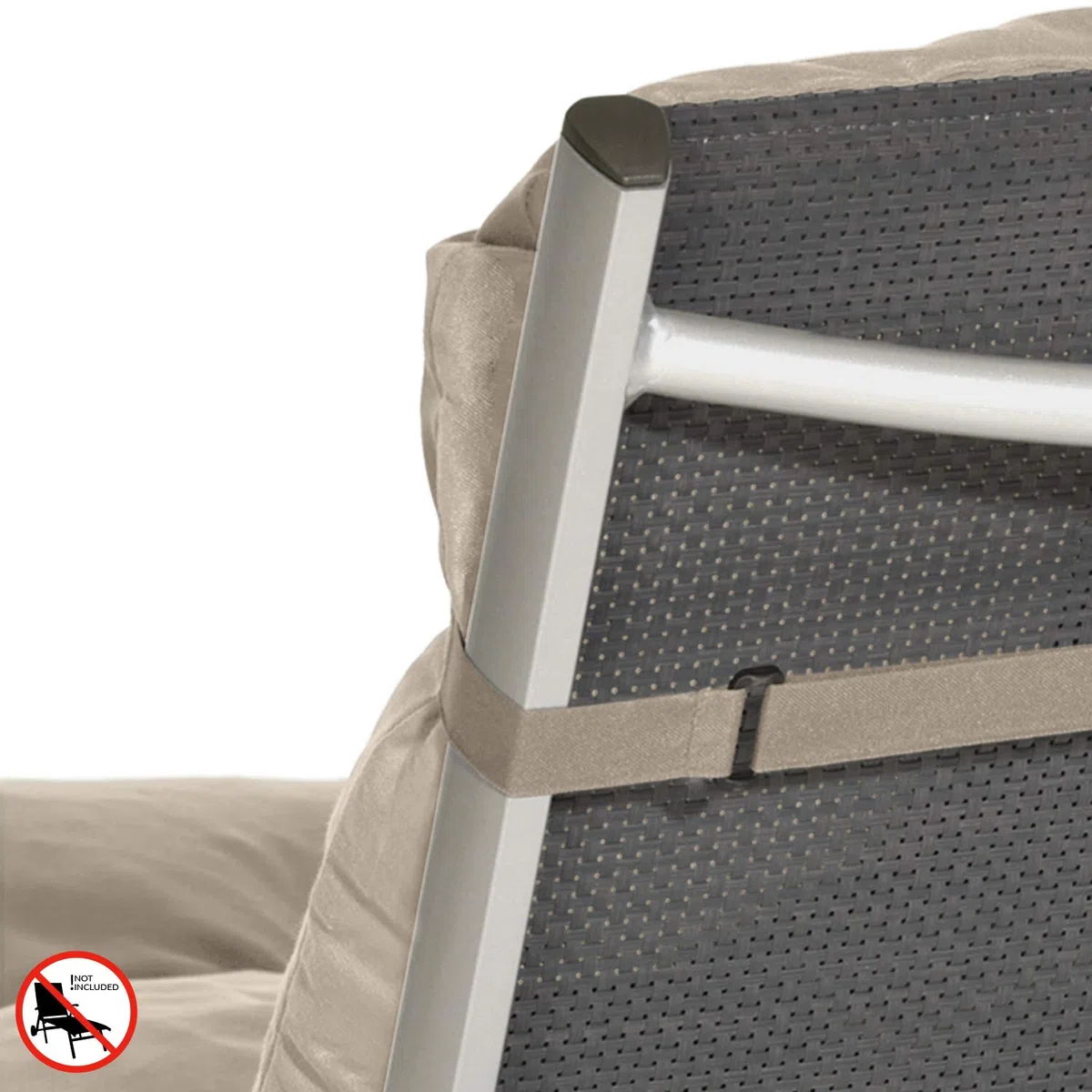 Beautissu 2X Colchoneta Tumbona Exterior 190x60x8 cm Flair RL – Resistente a los Rayos UV – Acolchado Cojin Tumbona Exterior Jardín y Playa con Copos Espuma – Natural