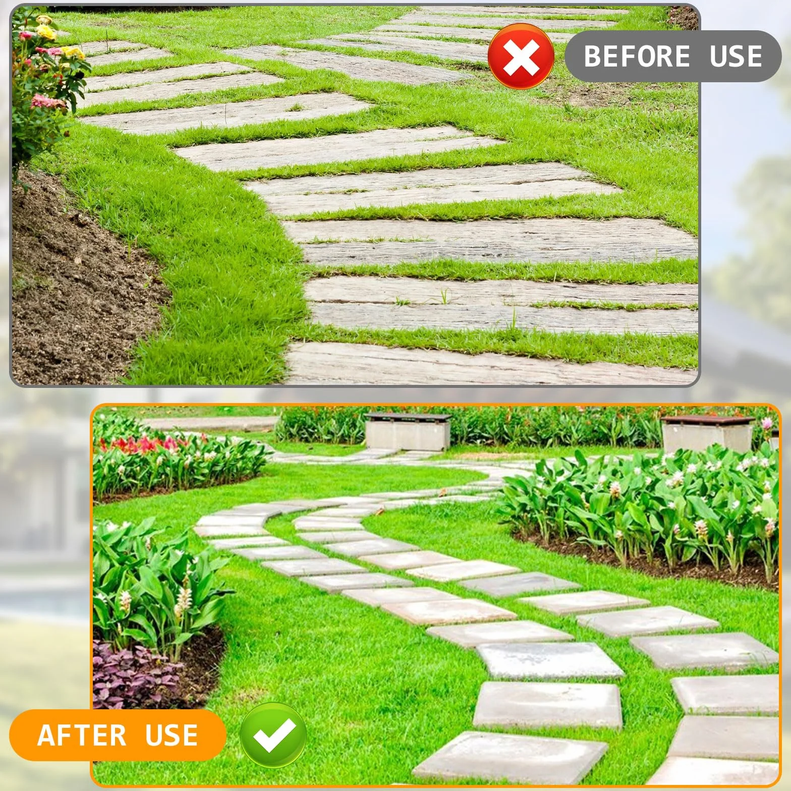 BigKing Herramienta De Borde De Césped Manual, Herramienta De Borde De Jardín, Pala Jardín Para Reparación De Jardines Y Céspedes