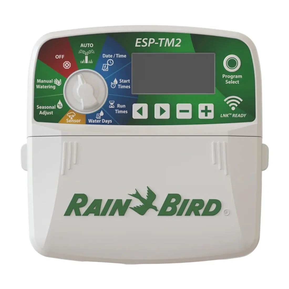 GNCGarden Rain Bird Programador de riego de 4 Estaciones - Controlador ESP-TM2I-230V Compatible con WiFi/WLAN – Interior - Incluye Transformador y Manual de Instrucciones.