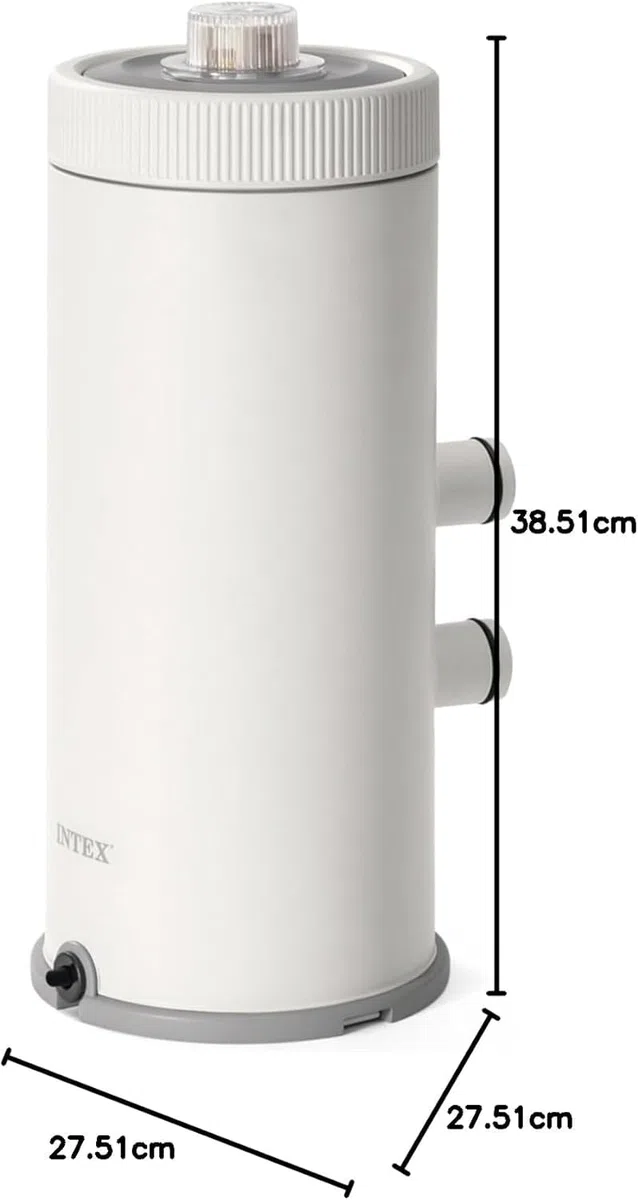 Intex Bomba Filtro de 530 GAL, Blanco, Gris.