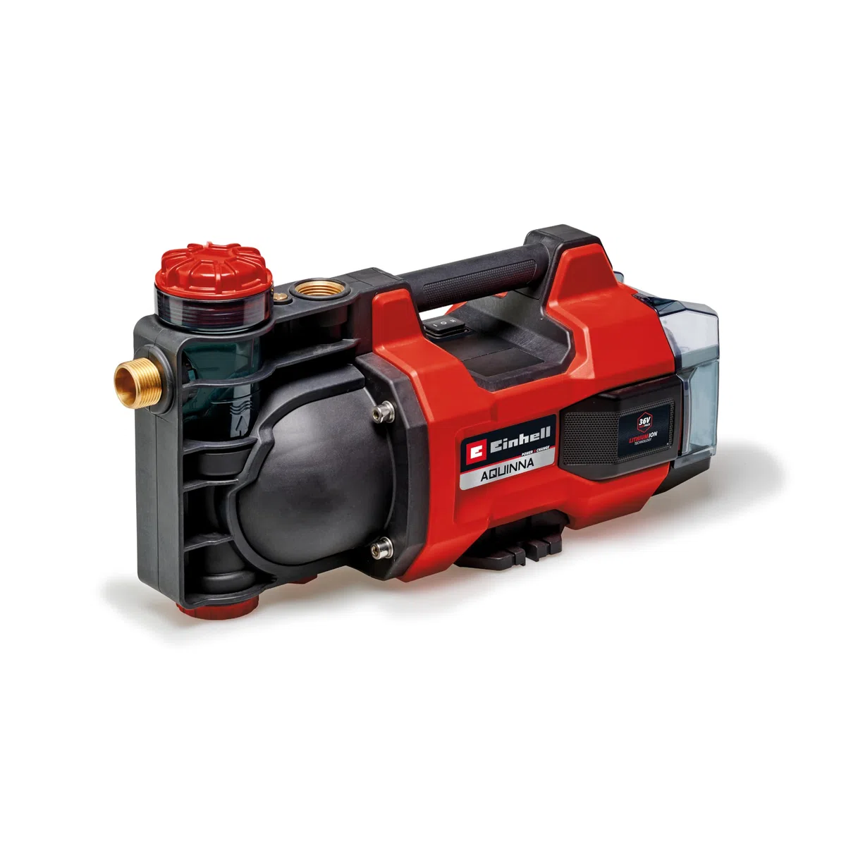 Einhell Bomba de jardín con batería AQUINNA 36/34 Power X-Change (36 V, caudal máx. 3400 l/h, máx. 37 m de altura de impulsión, protección contra heladas y sobrecargas, sin batería)