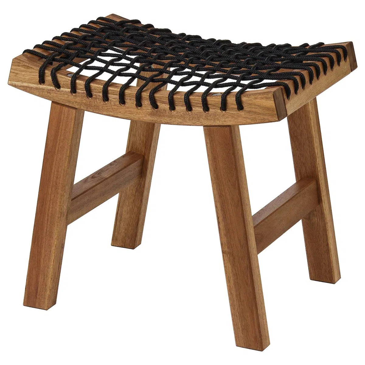 Ikea Stackholmen - Taburete para exteriores, color marrón claro, 48 x 35 x 43 cm