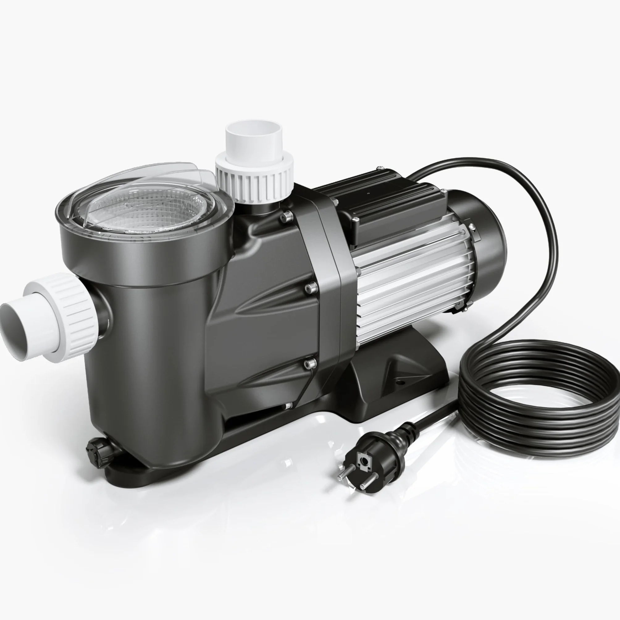 Wiltec Bomba para piscina 28800 l/h 1300 W altura de impulsión 17 m, altura de aspiración 4 m bomba de filtración para la circulación del agua piscina bañera hidromasaje jardín