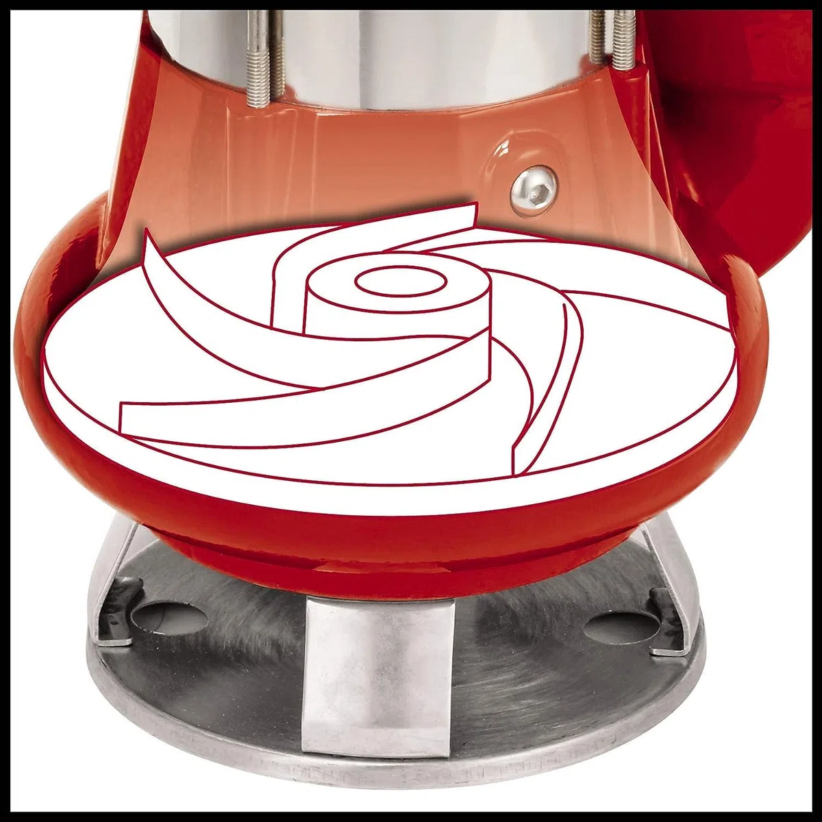 Einhell GC-DP 1340 G - Bomba de aguas sucias (1300 W, capacidad de 23.000 l/h, profundidad max. de inversión 5m, conexión de manguera 59.6mm, cuerpos extraños hasta 40 mm, incl. cable de 6 metros)