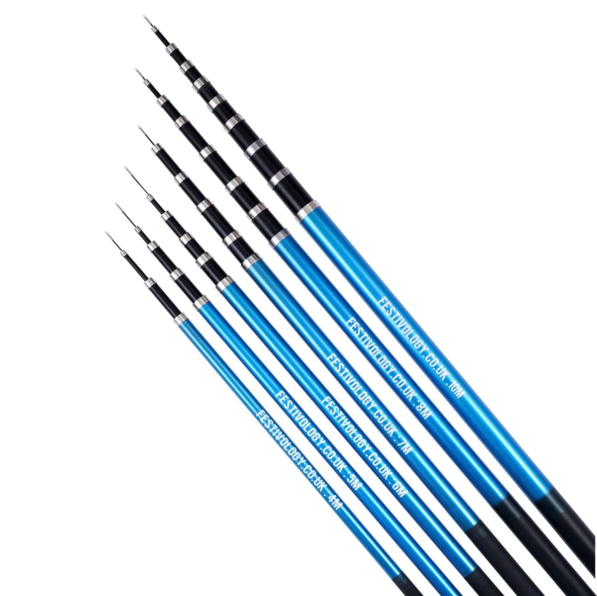 Poste de bandera telescópico 7m