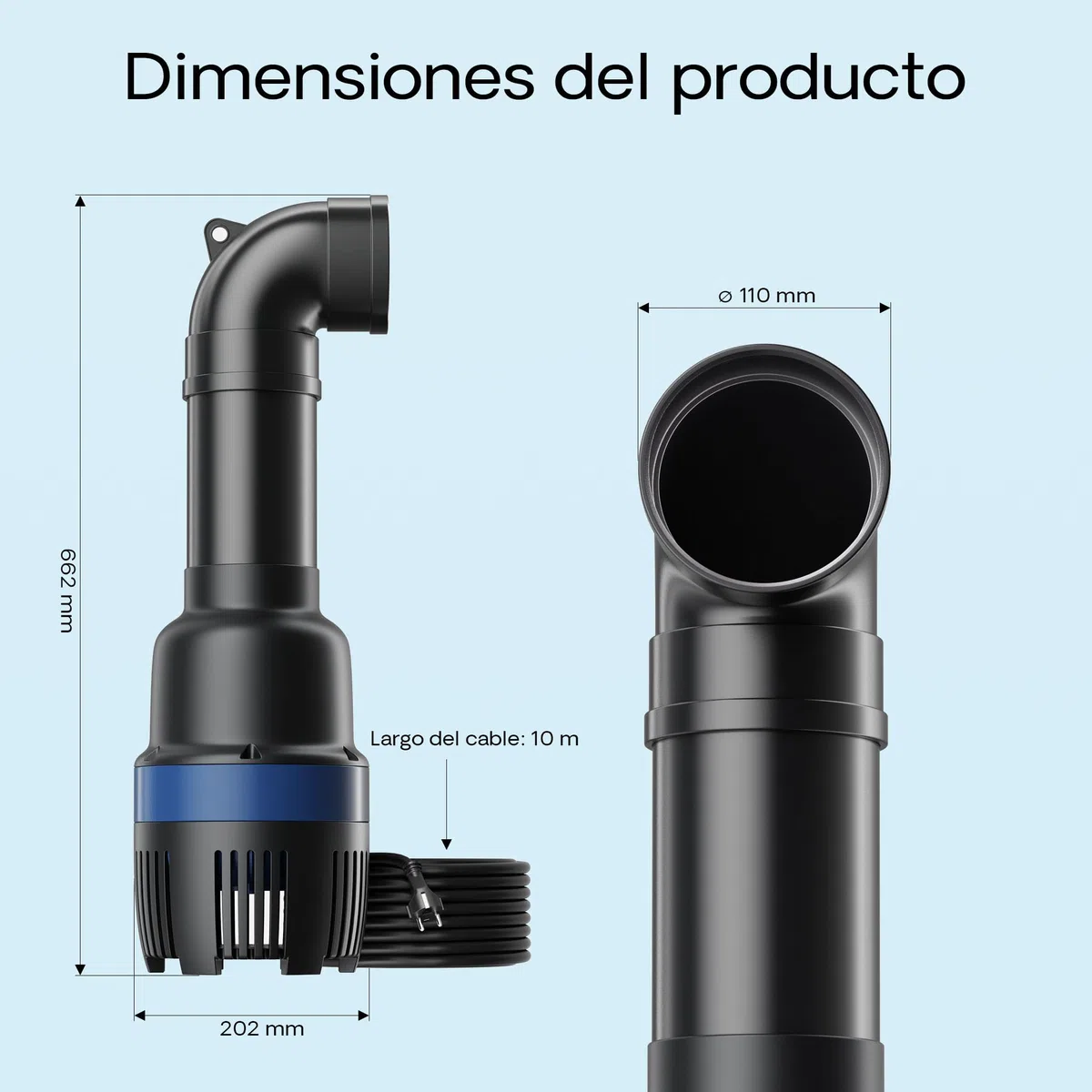 SunSun CEF-26000 bomba tubo estanques alto rendimiento 26000l/h 135W