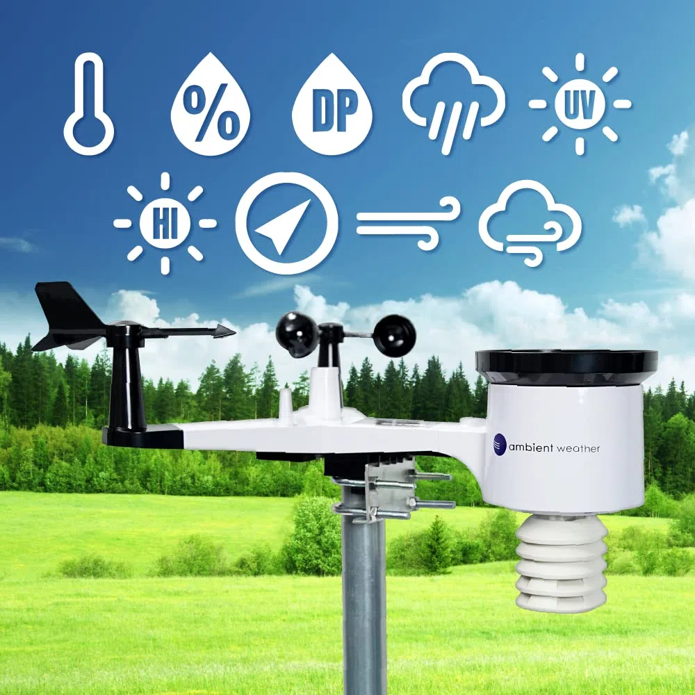 Ambient Weather Estación meteorológica inteligente WiFi WS-2902