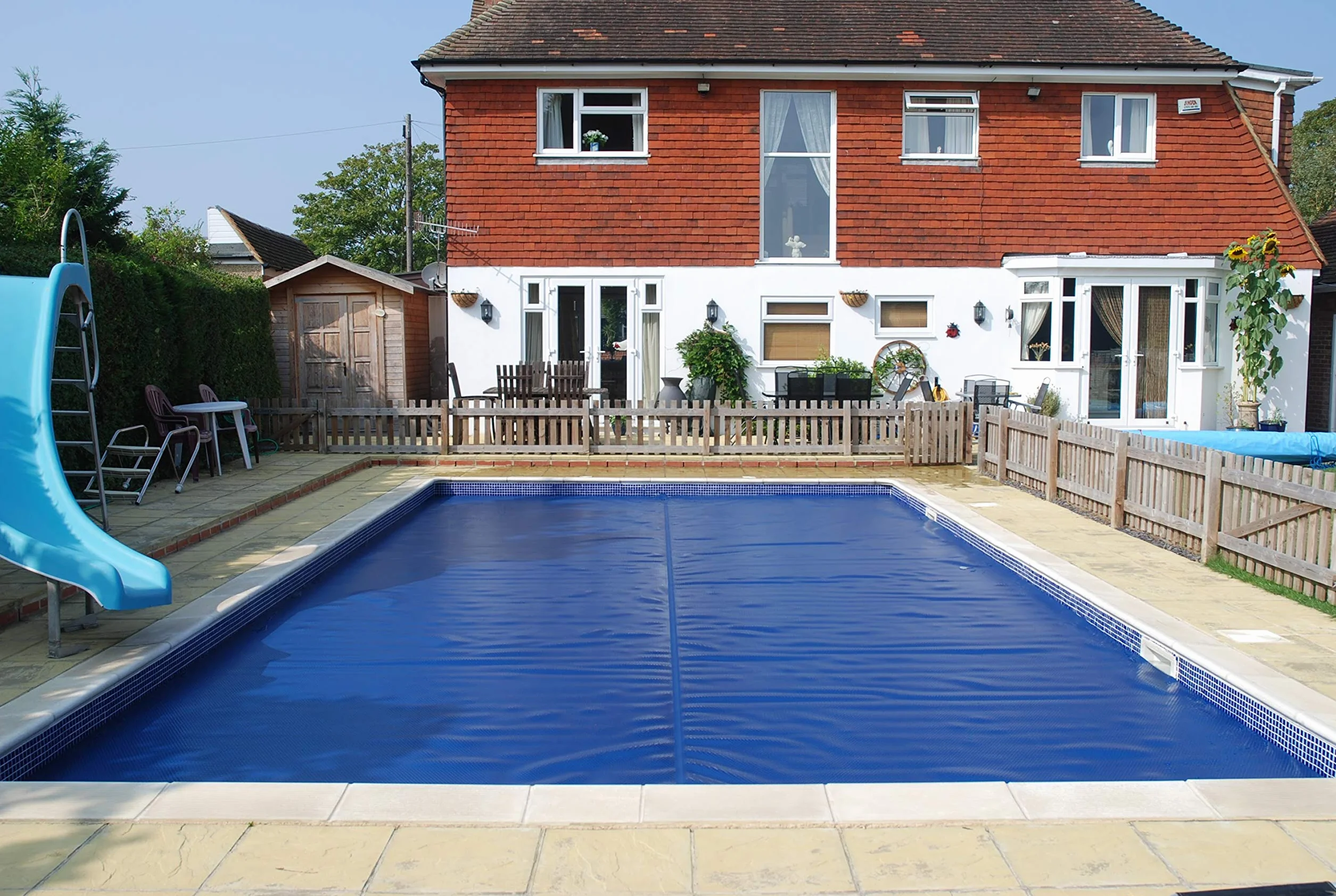 INTERNATIONAL COVER POOL Cobertor Térmico 500 micras OXO para Piscina de 3 x 7 Metros sin Refuerzo