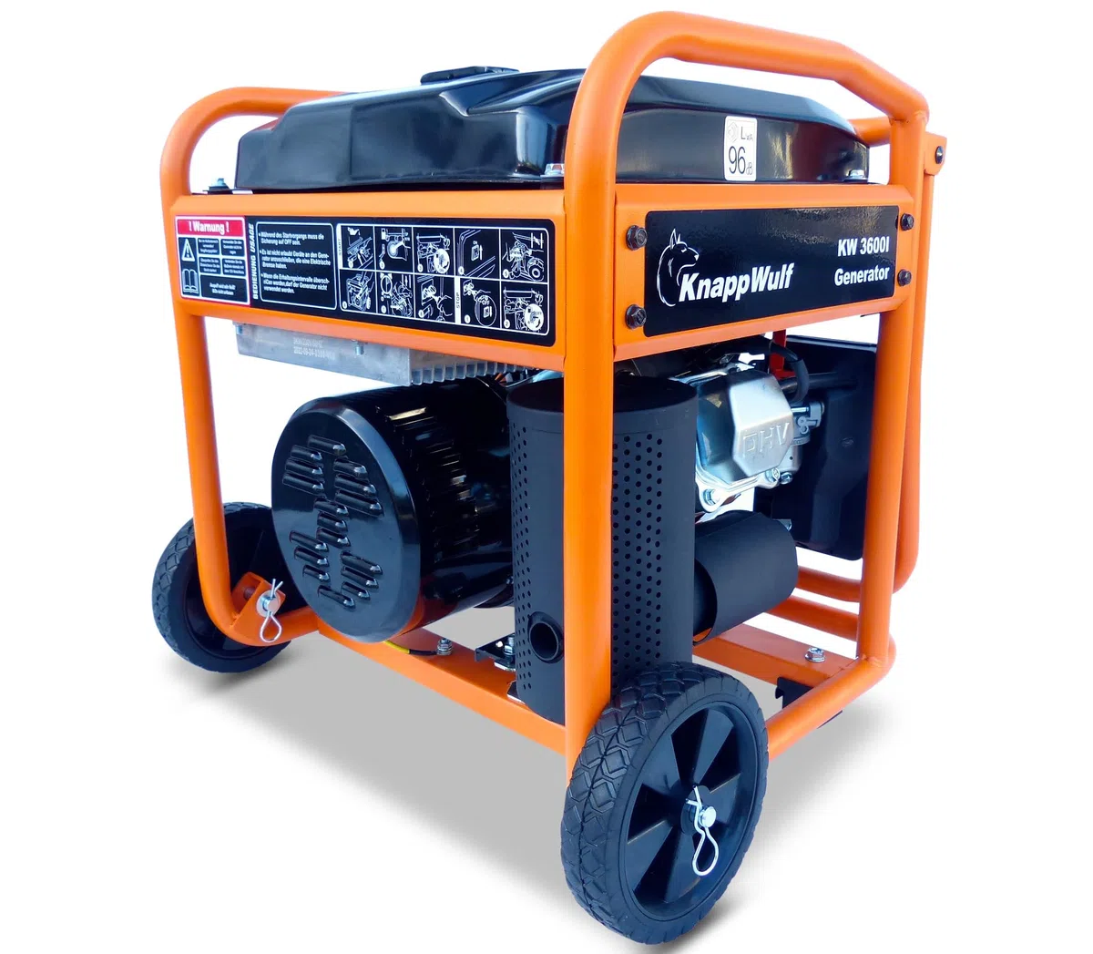 KnappWulf Generador inversor KW3600 con generador de emergencia monofásico 230 V Adecuado para terminales sensibles 3200 W