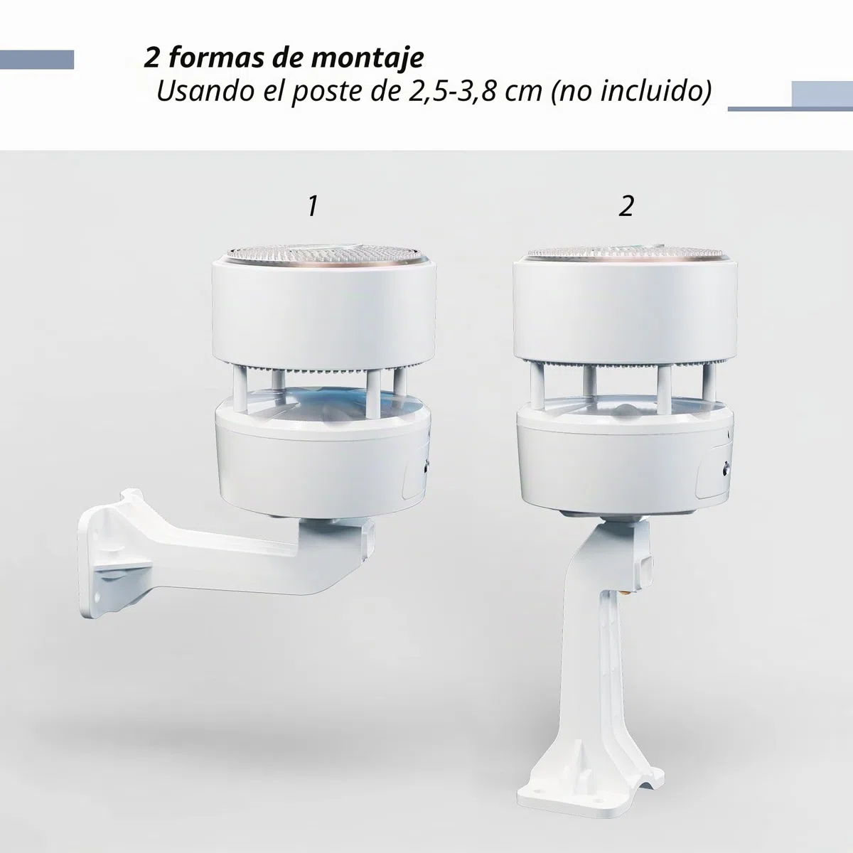 ECOWITT WS85 Sensor meteo para estaciones/consola WS3800/WS3900/HP2560, unidad jardín al aire libre con panel solar, medidor lluvia, sensores