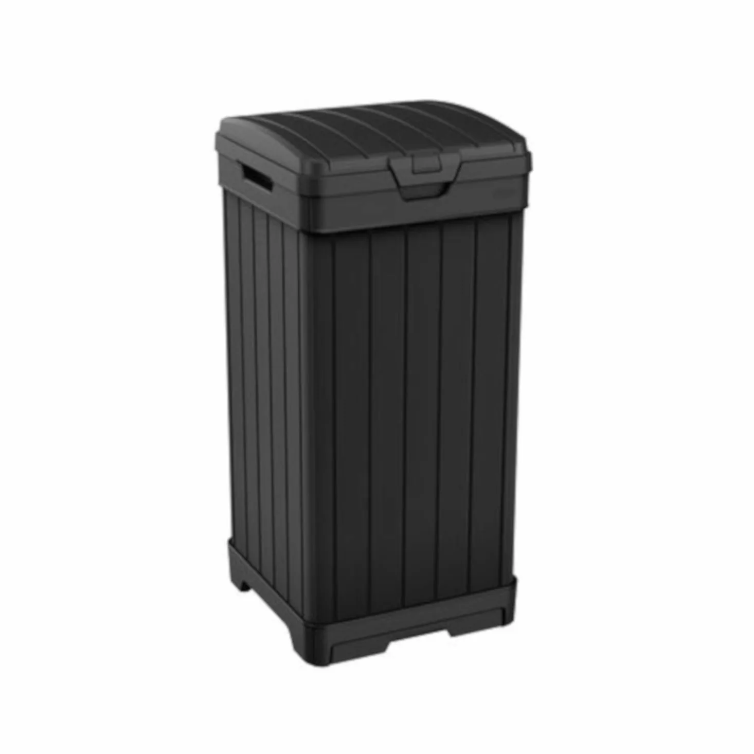 Keter Baltimore - Cubo de Basura (plástico, 125 L, 87,4 cm), Color Negro