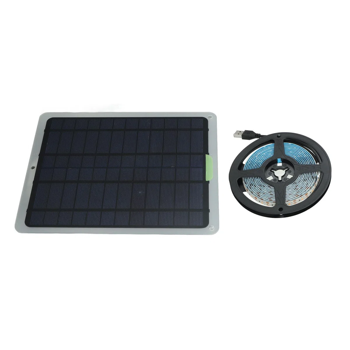Tira de Luz Solar para Crecimiento de Plantas, 20 W IP65, Accesorios de Cultivo Impermeables, Lámpara LED con Caja de Batería para Invernadero, Jardín Hidropónico, Flores,